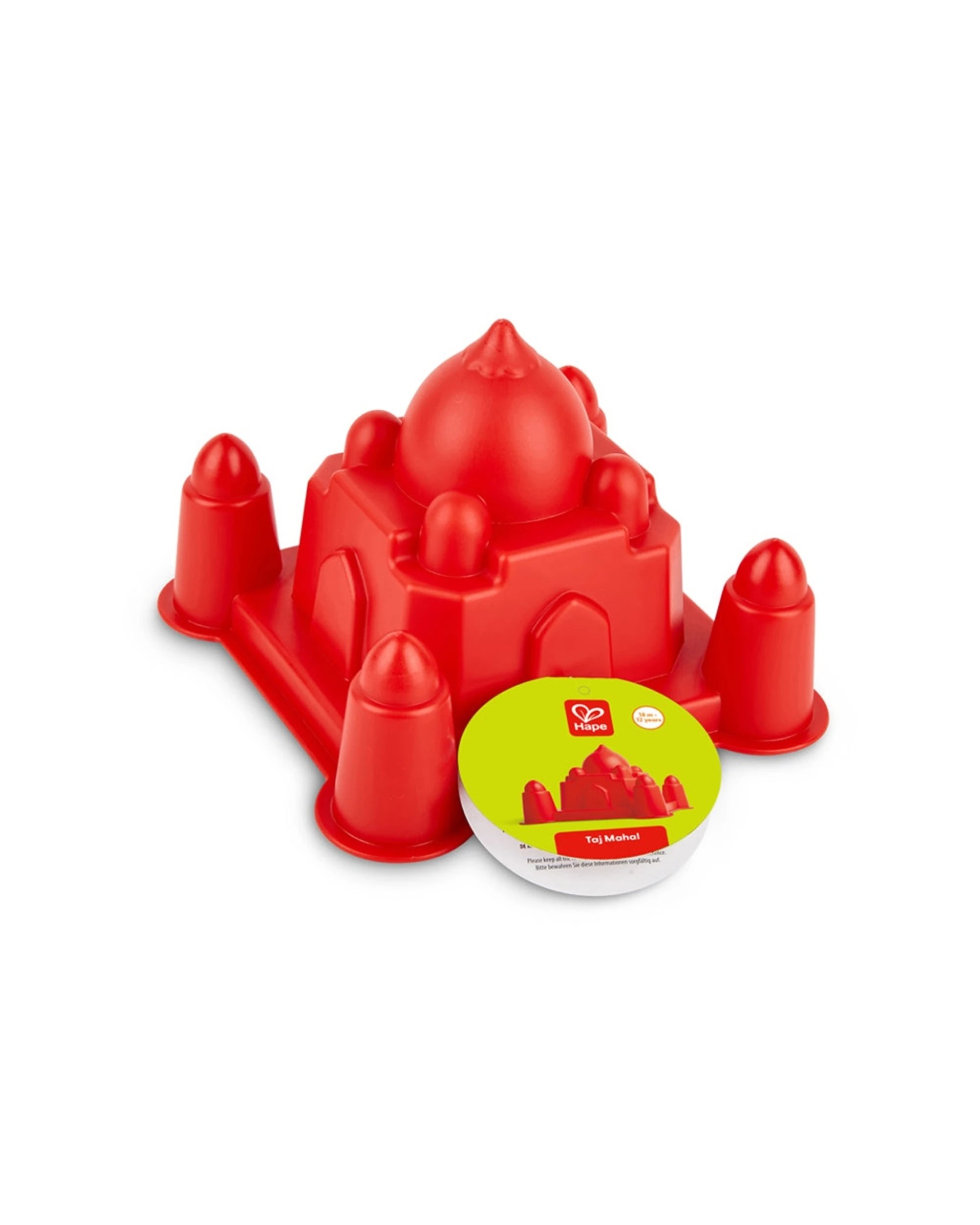 2 Hape Taj Mahal Building Sandpit Mould Educational Kids Beach Toy - Red, 2 of 3