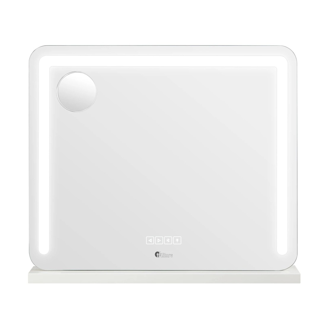 6 Oikiture Bluetooth Hollywood Led Makeup Mirror 60x52cm Vanity Wall Mirrors
 - White, 6 of 7