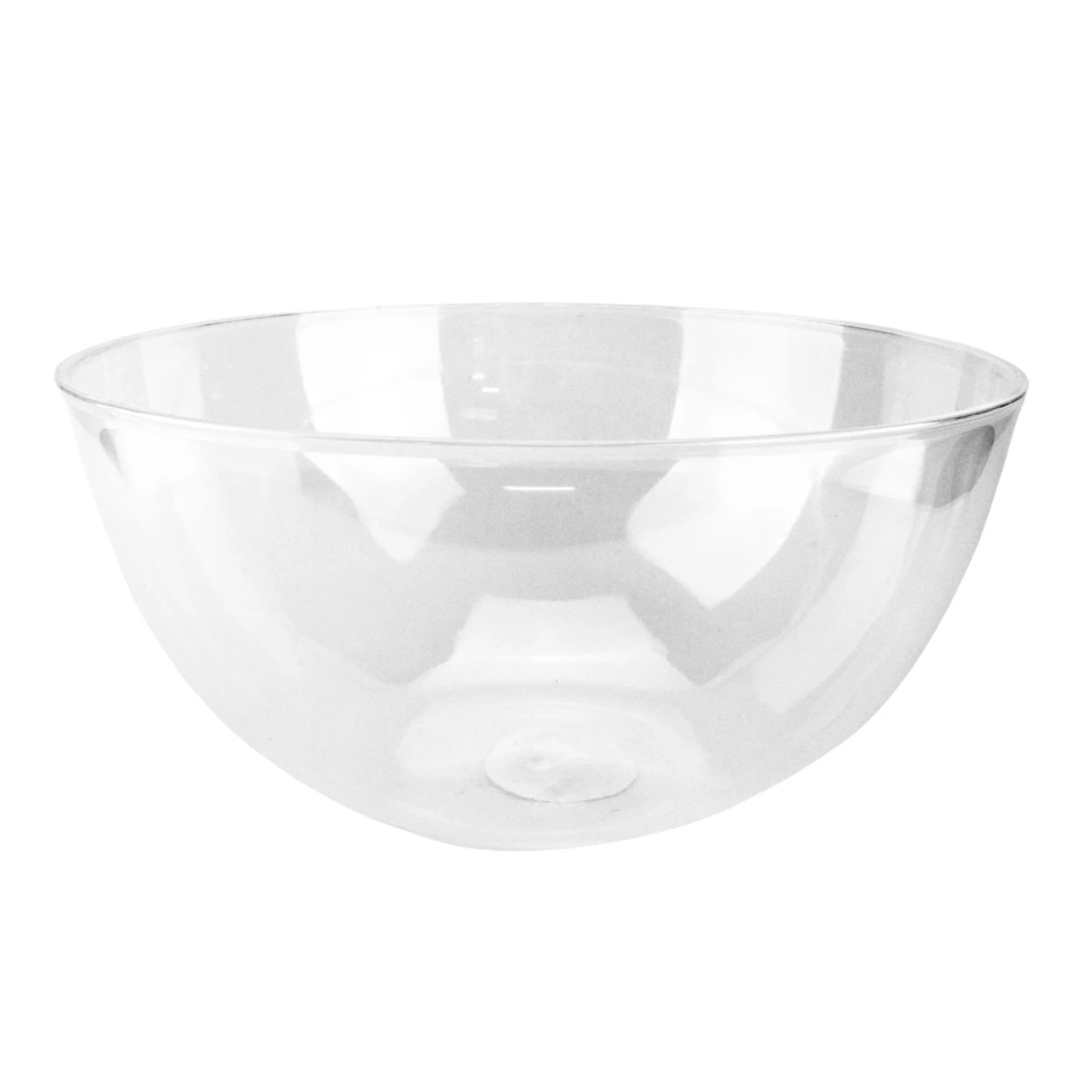 1 Durmaz Clear Round Acrylic Salad Bowl 25cm, 1 of 1