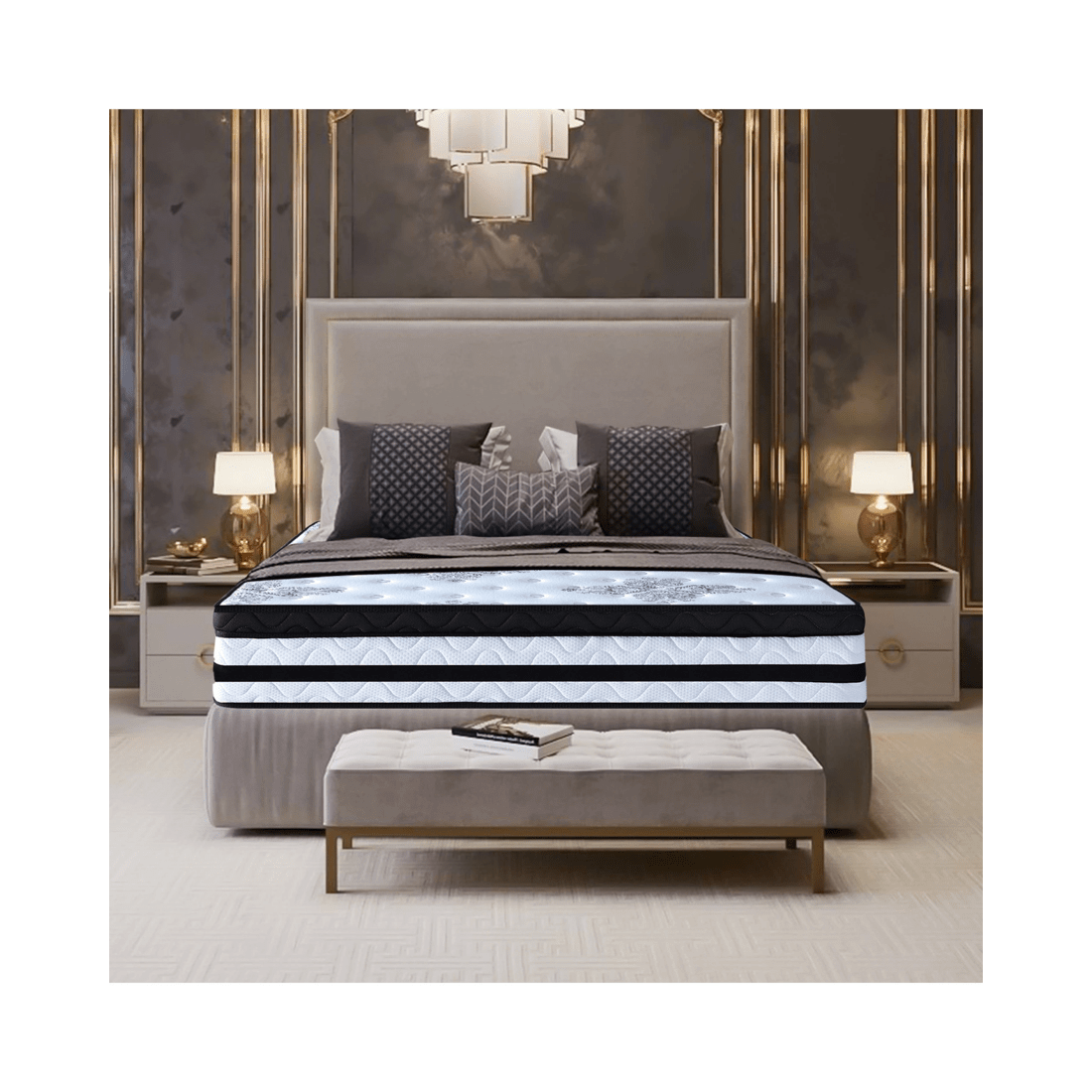 8 Laura Hill King Single Mattress With Euro Top - 34cm, 8 of 8