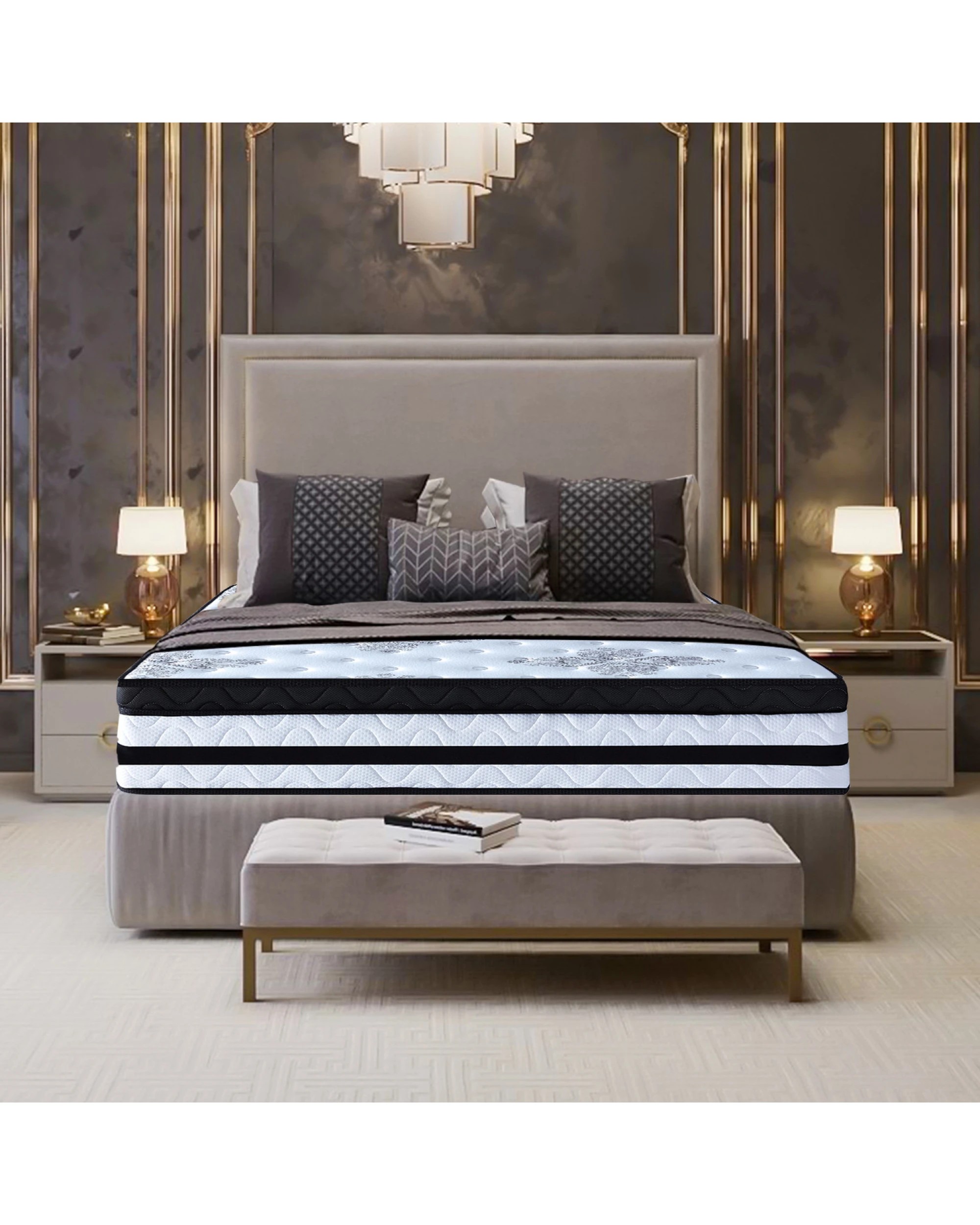 8 Laura Hill King Single Mattress With Euro Top - 34cm, 8 of 8