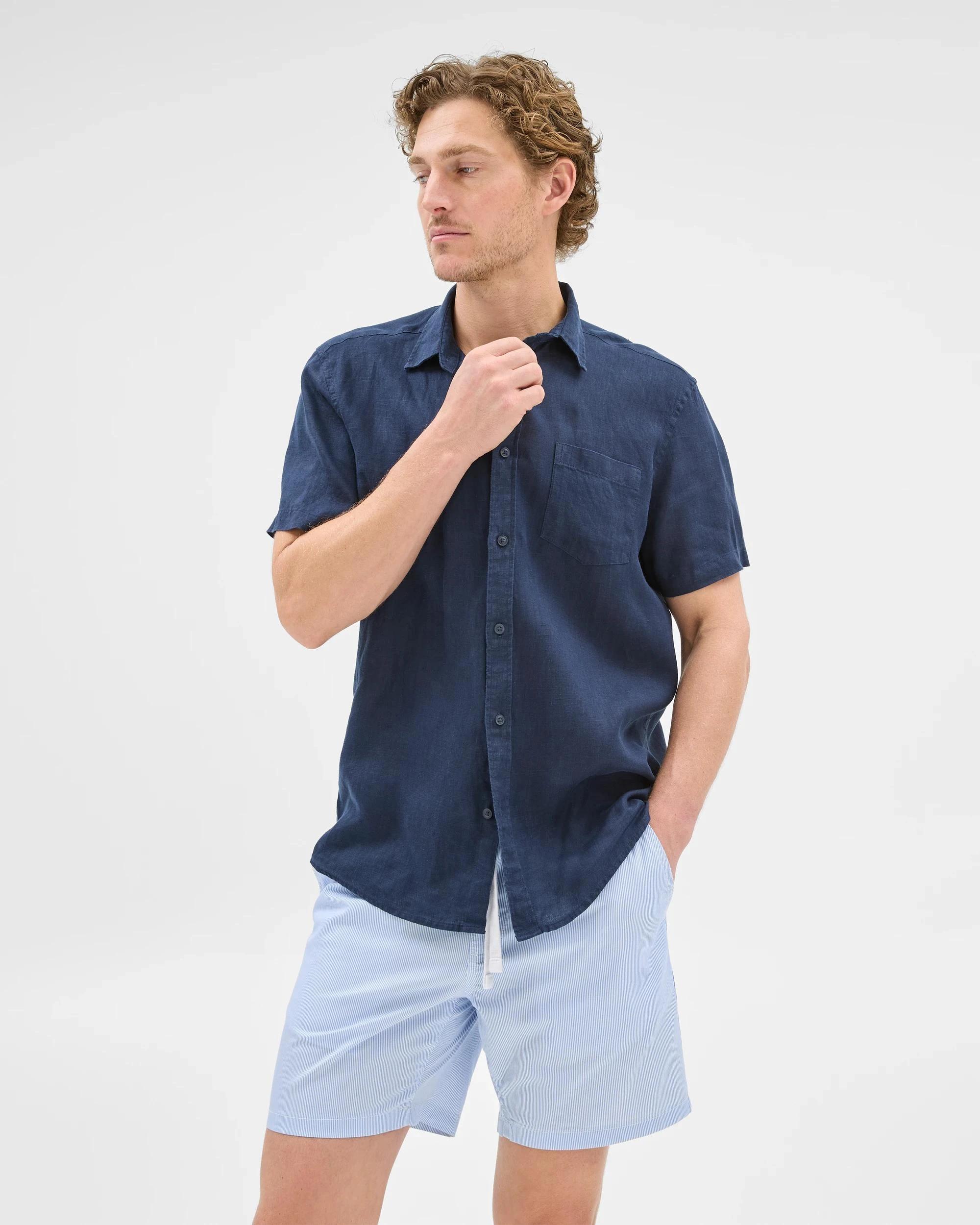 1 Target Australian Cotton Micro Stripe Shorts LIGHT BLUE, 1 of 7