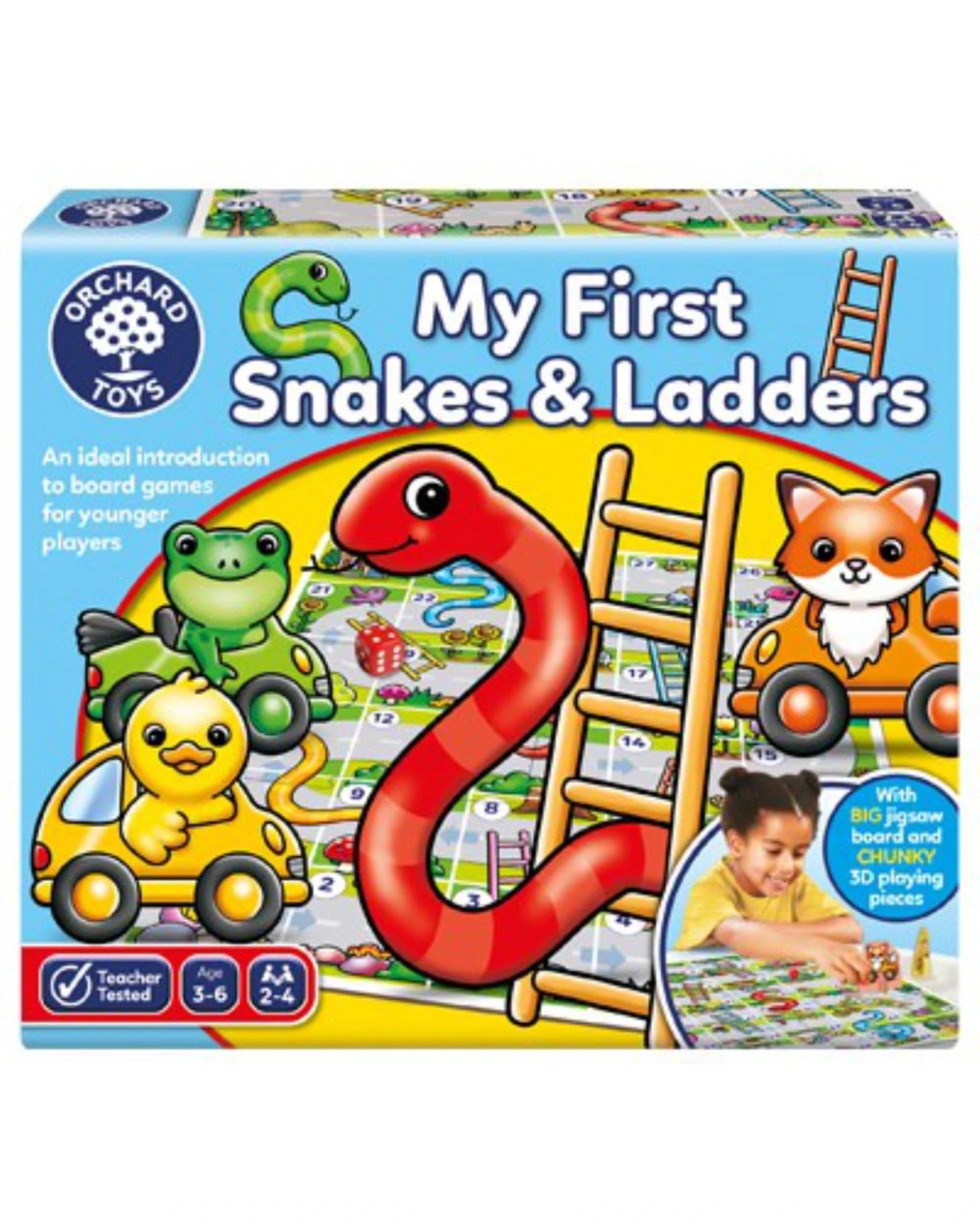 1 Orchard Toys My First Snakes and Ladders Game, 1 of 3