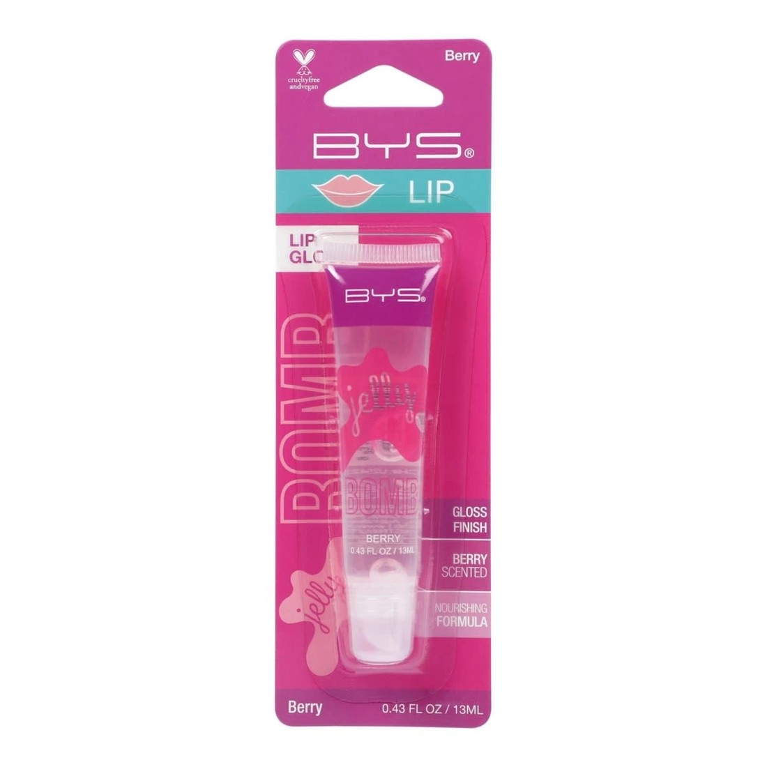 1 BYS Jelly Bomb Lip Gloss - Berry, 1 of 2