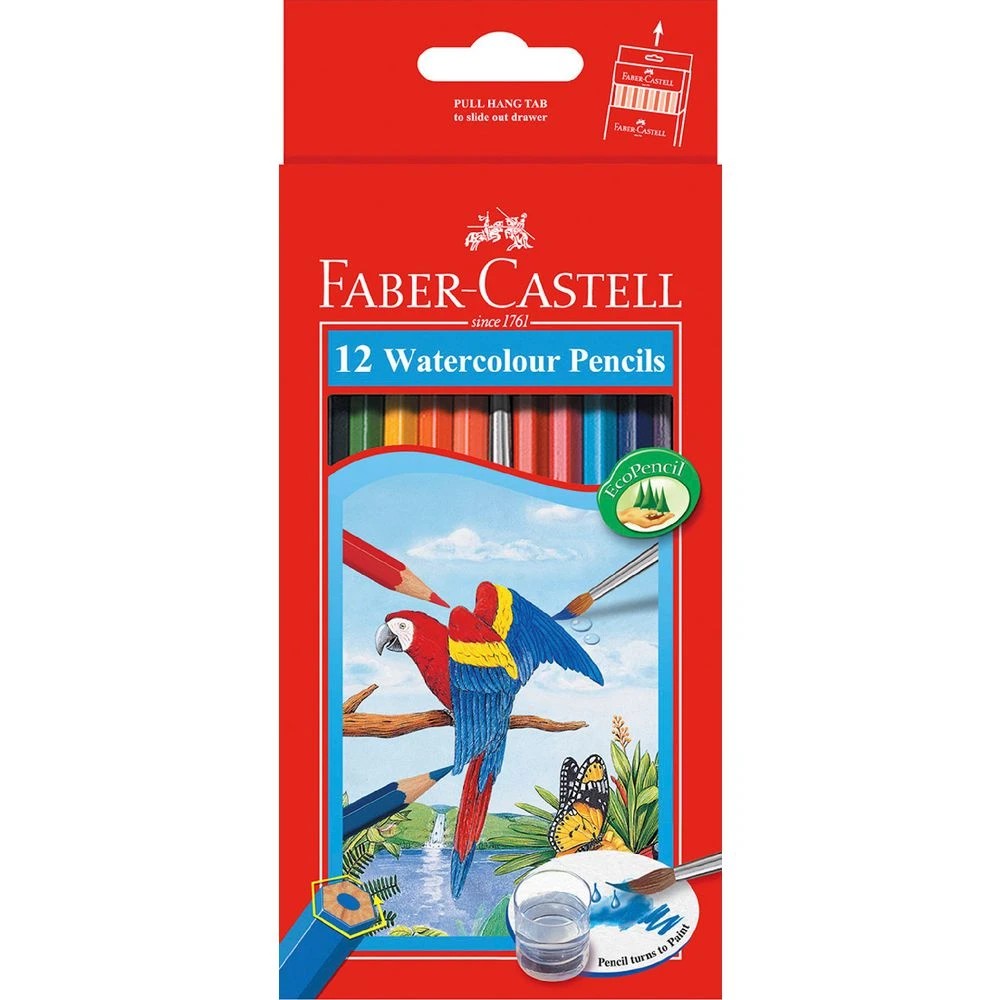 1 Faber-Castell Watercolour Pencils 12 Pack, 1 of 4