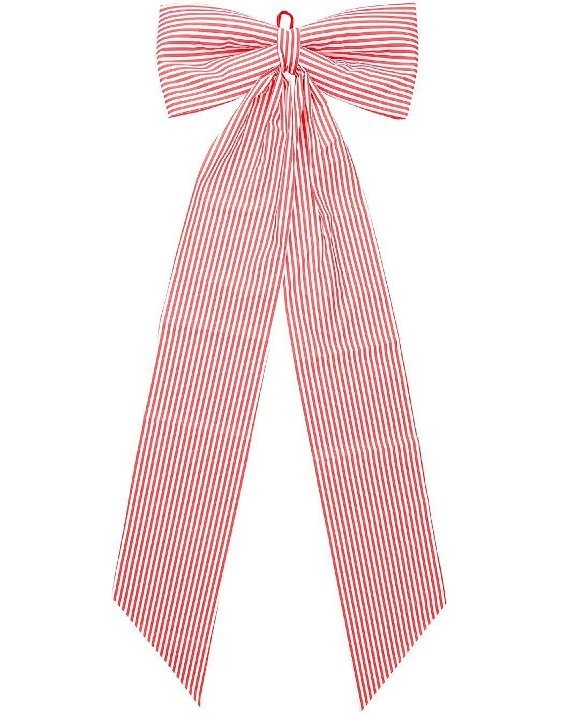 Christmas Warehouse Red & White Candy Cane Stripe Front Door Bow ...
