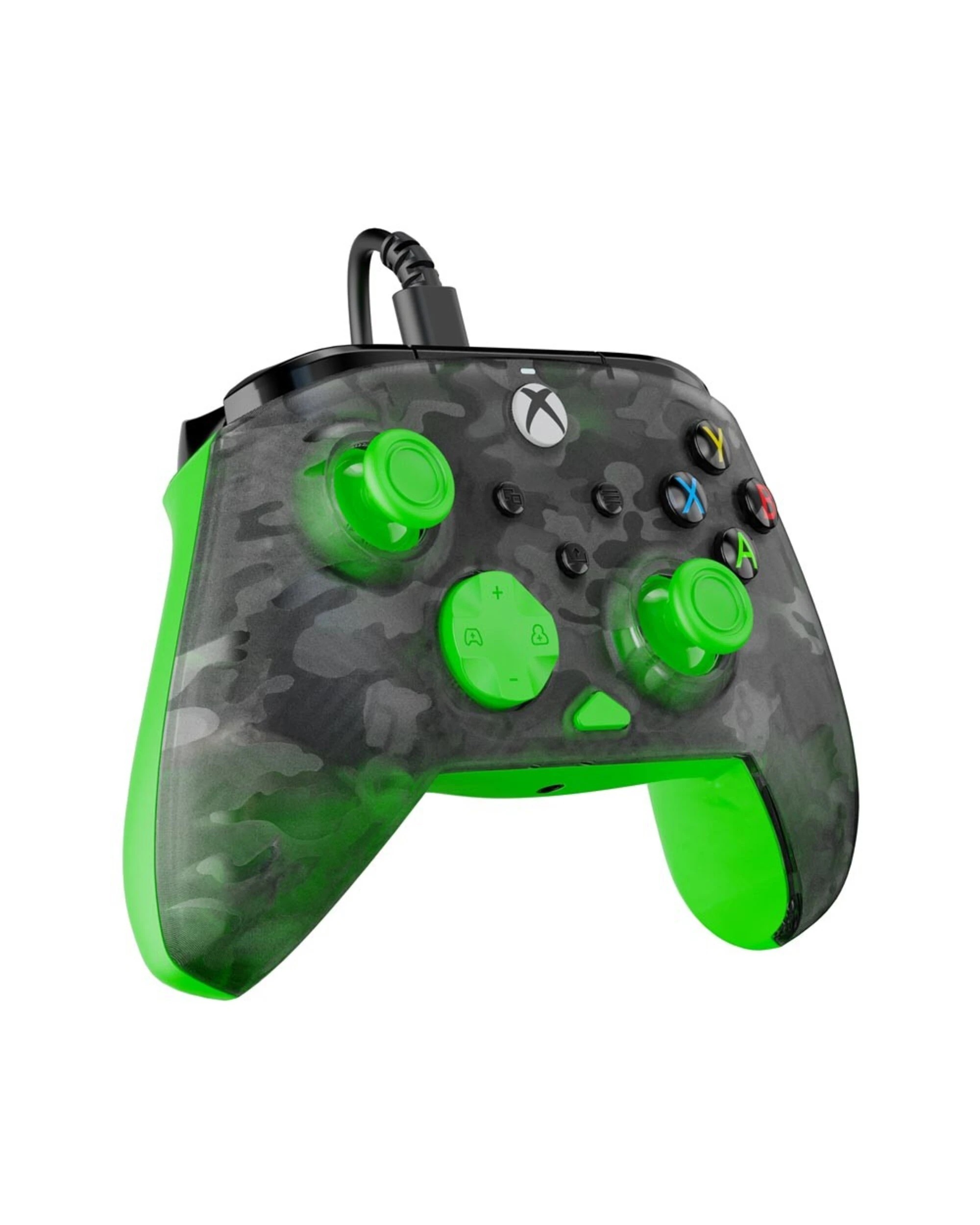 3 Turtle Beach - Rematch Core Wired Controller for Xbox  Ghost Black Camo/Green - Black,Green, 3 of 5