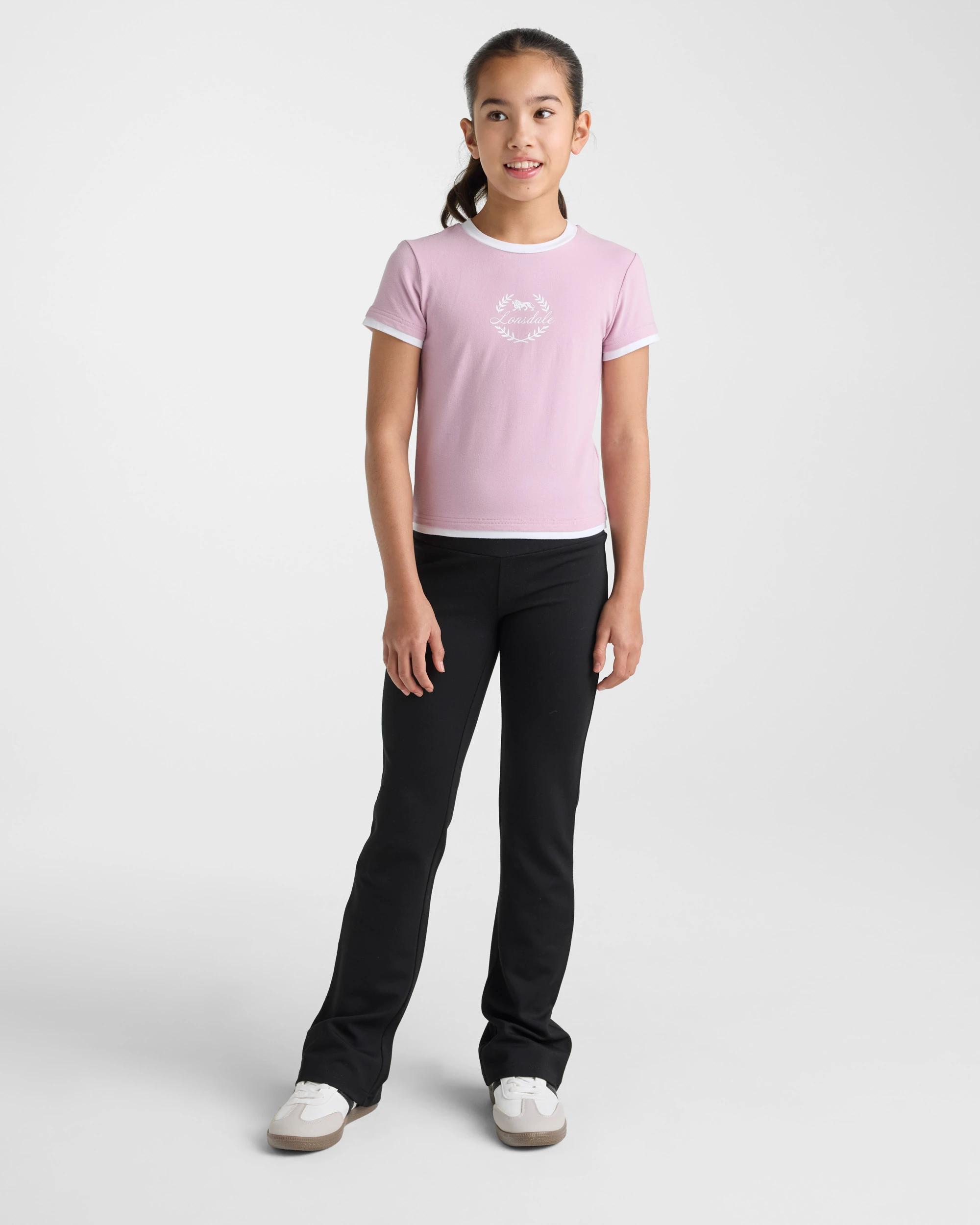 5 Lonsdale London Layered Terrace Short Sleeve T-Shirt - Dusty Pink DUSTY PINK, 5 of 5