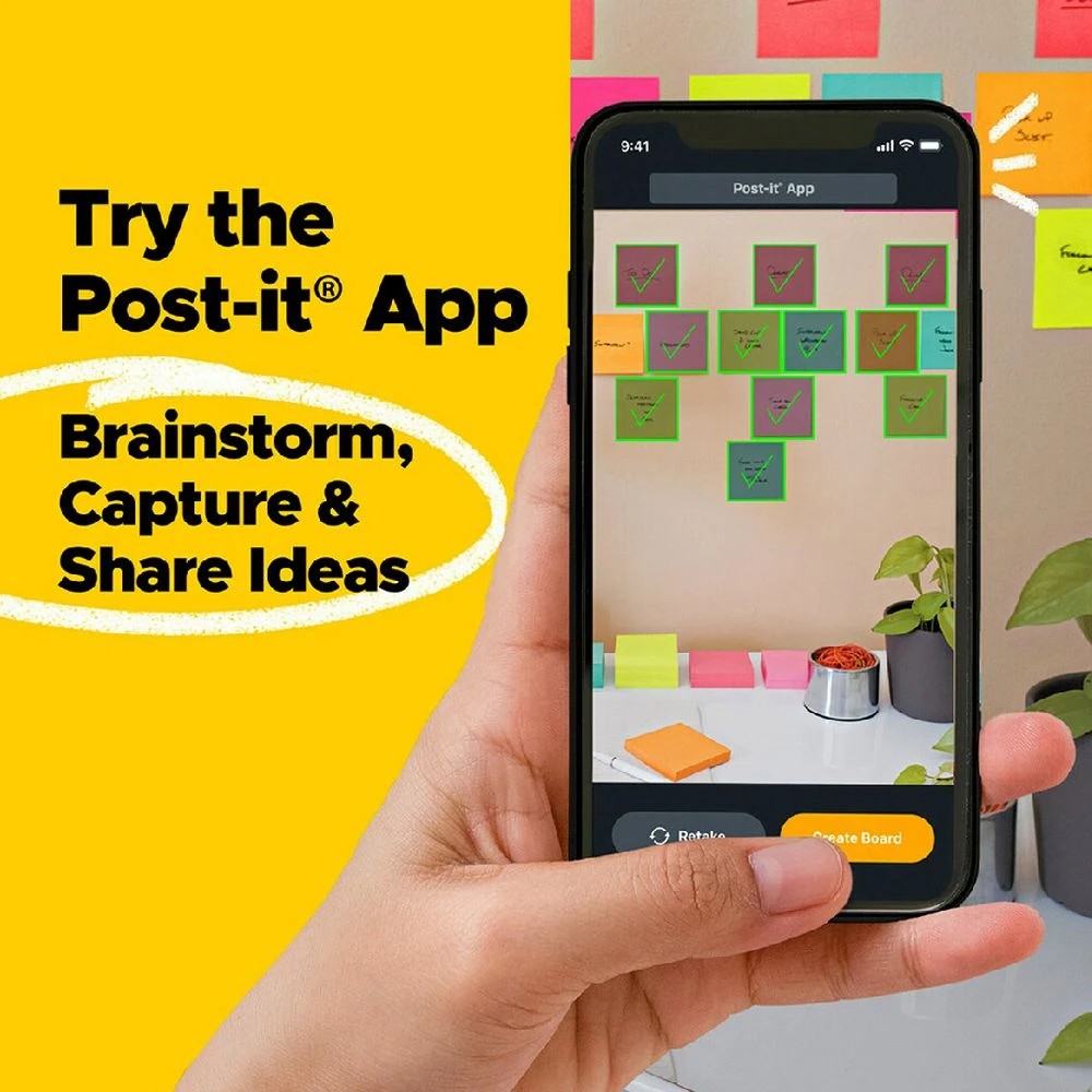 5 Post-It Super Sticky Notes 51X51mm Assorted Colour 6 Pack, 5 of 5