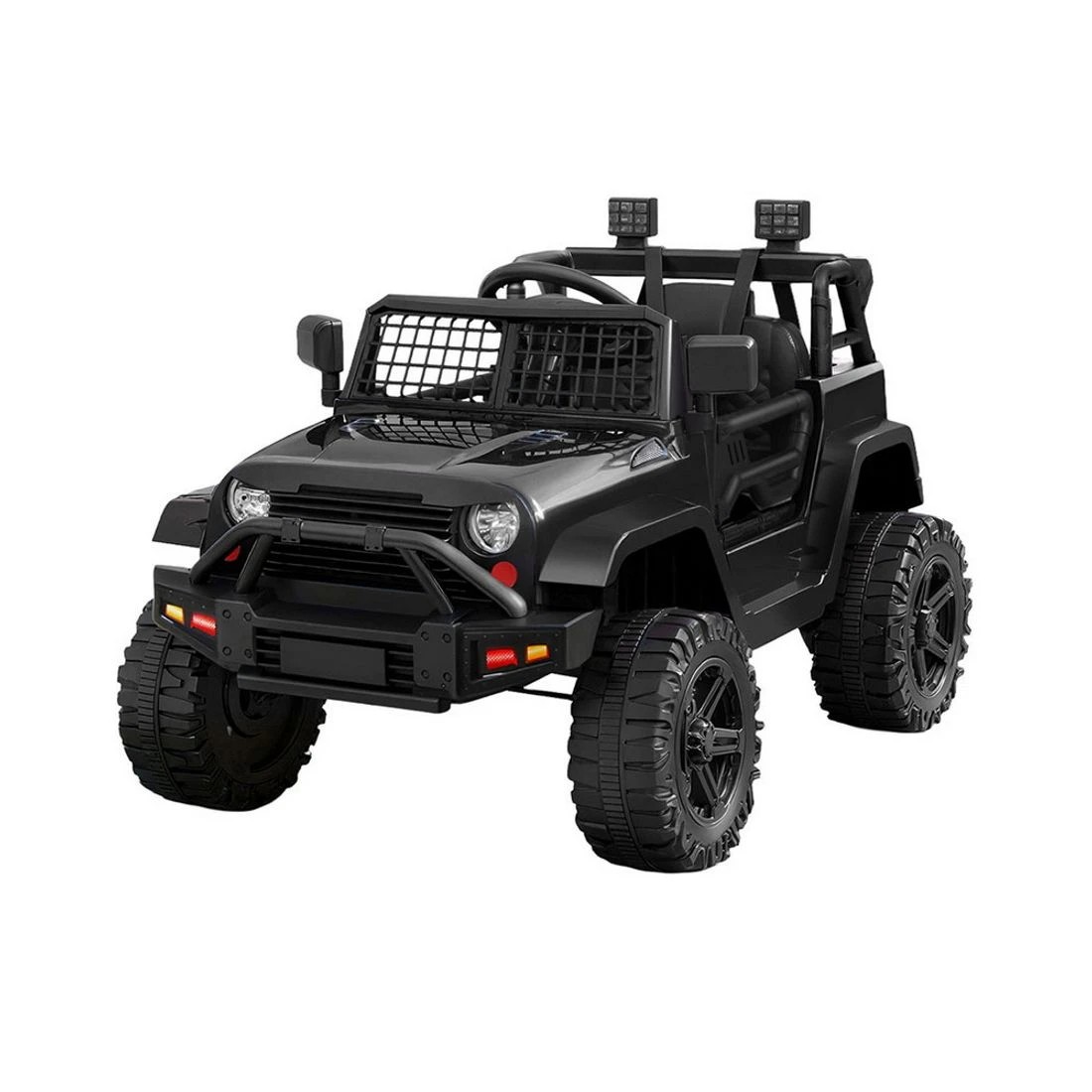 1 Rigo Kids Electric Ride on Car Jeep Toy Cars Remote 12v Durable Space Saving Modern Decor Easy Assembly - Black, 1 of 5