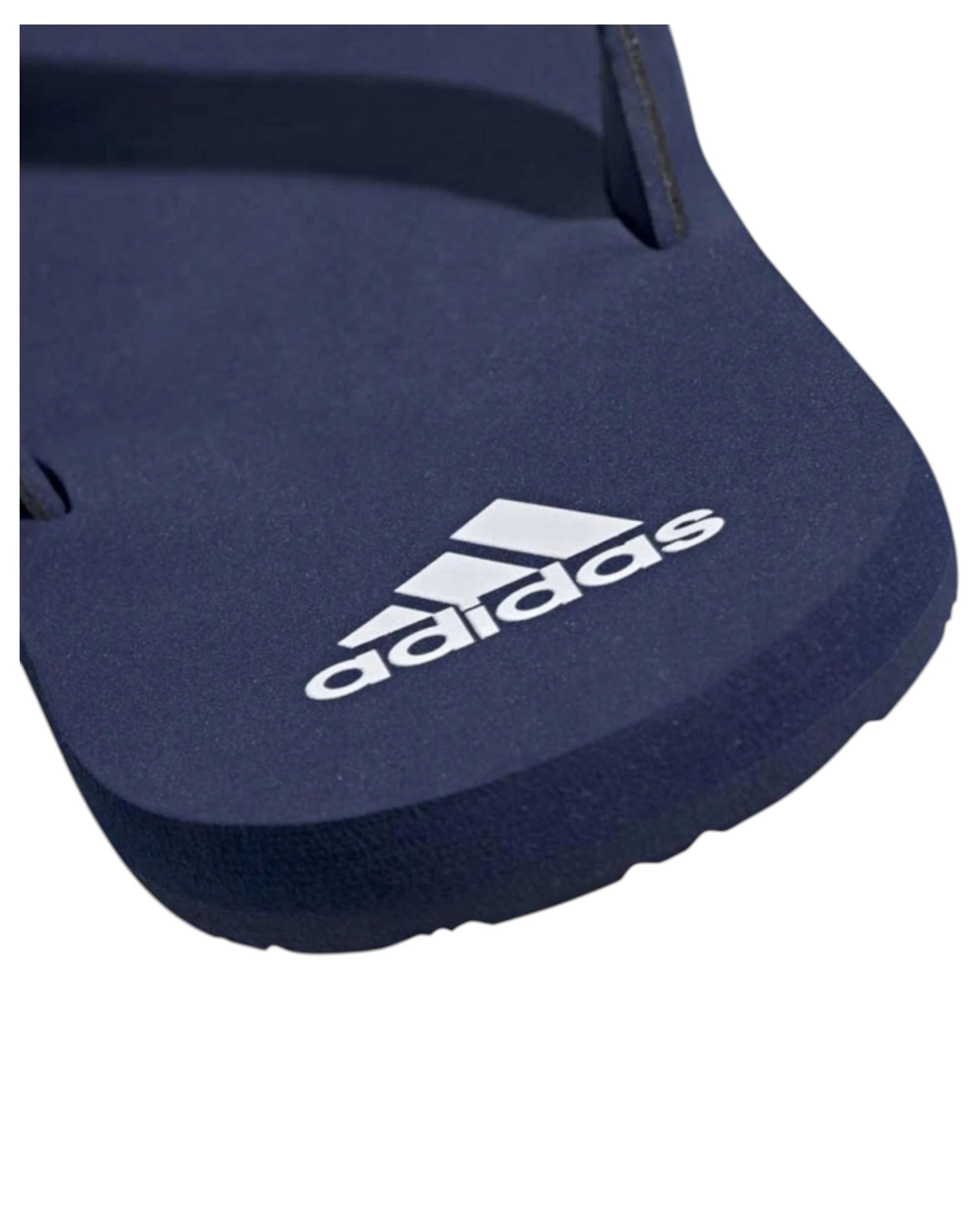 2 Adidas Mens Dark Blue/White Eezay Flip Flop Casual Thongs DARK BLUE/WHITE/DARK BLUE, 2 of 7