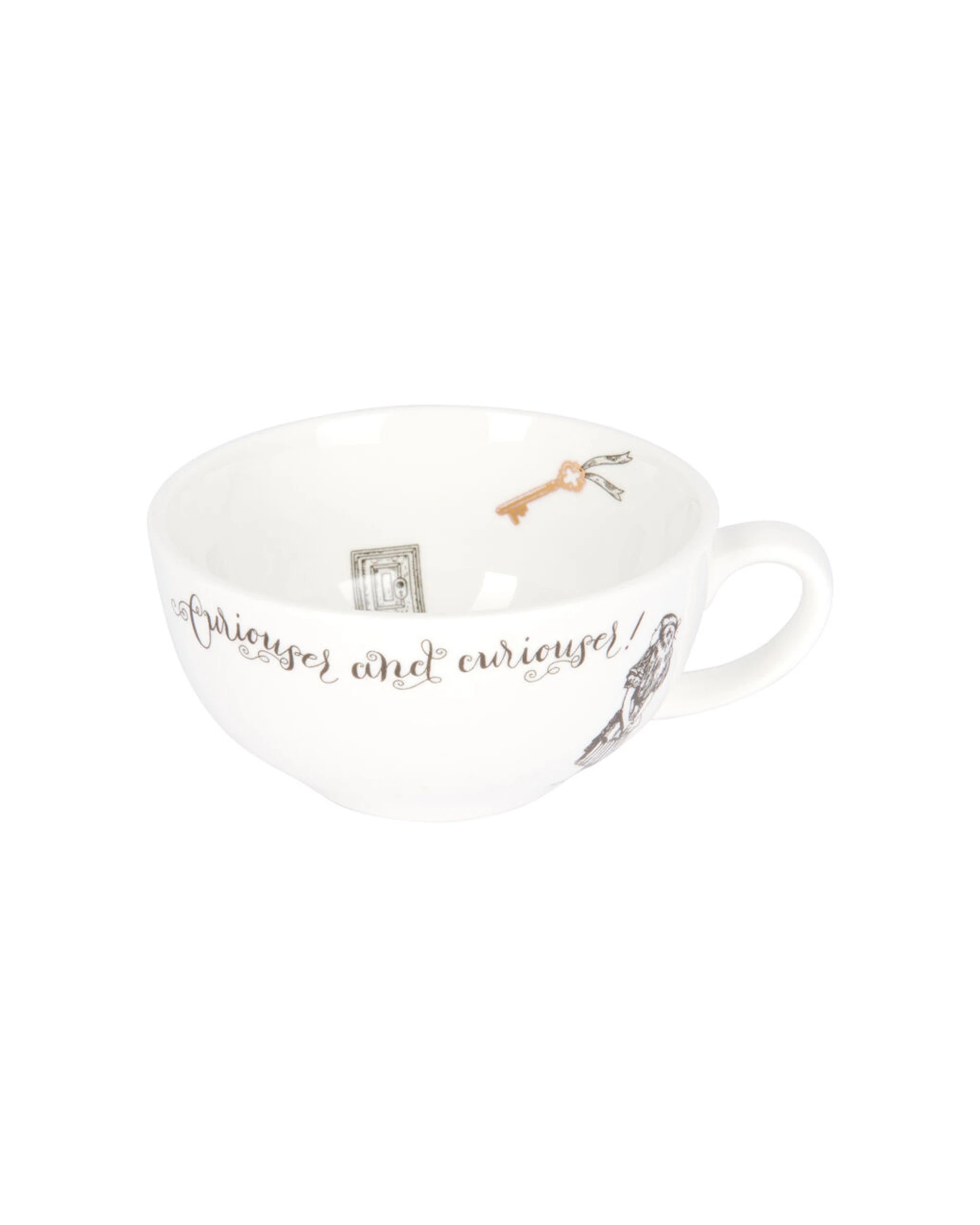 5 Mikasa 2pc Alice In Wonderland Tea For One Pot and Cup Set - White, 5 of 7