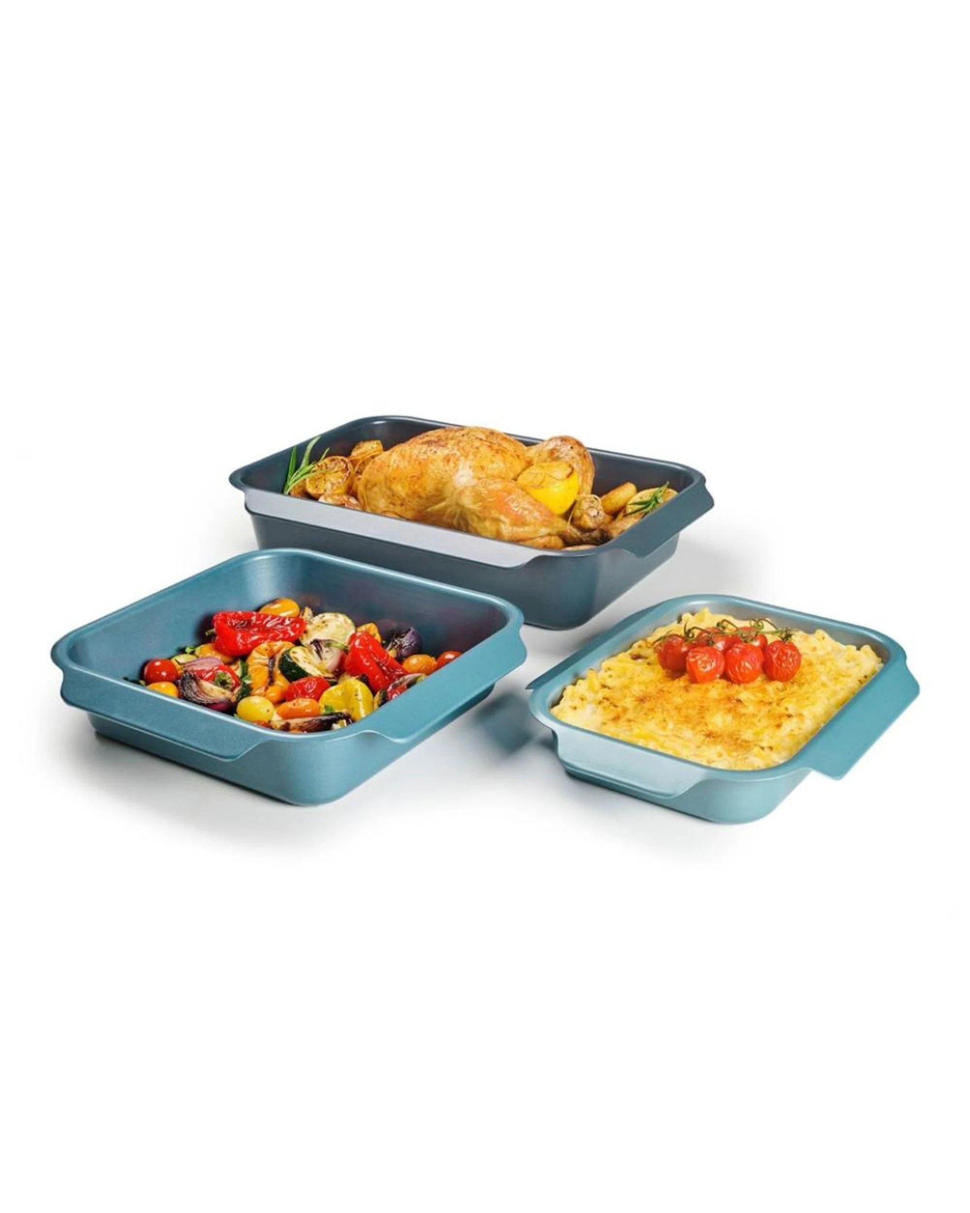 3 Joseph Joseph Nest Bake NonStick 3 Piece Baking Tray Set  Blue, 3 of 5