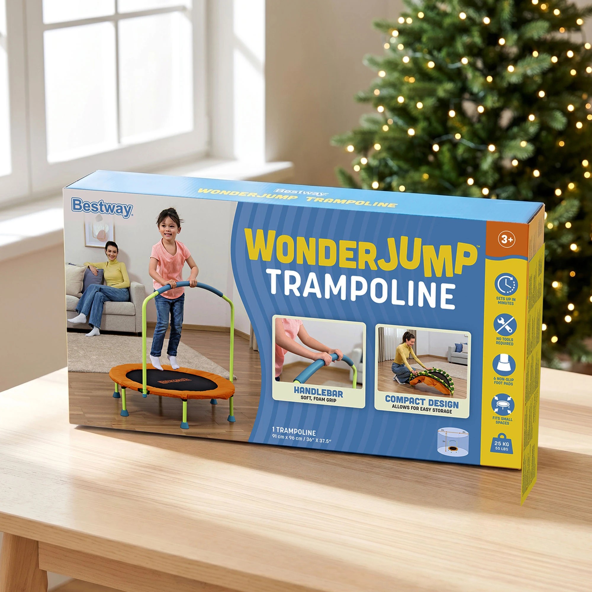 9 Bestway Kids Trampoline Foldable Rebounder Fitness for Ages 3+ - Orange, 9 of 9
