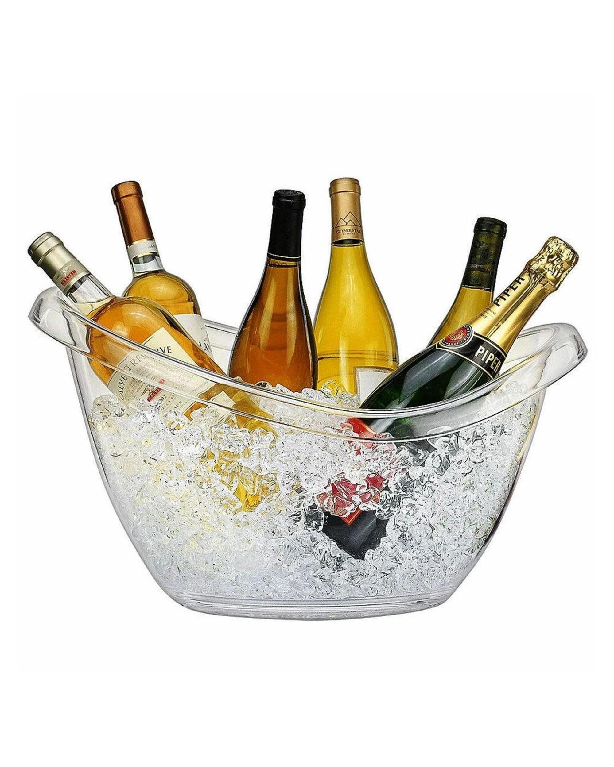 2 Serroni Jumbo Party Tub Clear Set of 2  10 Litre, 2 of 2