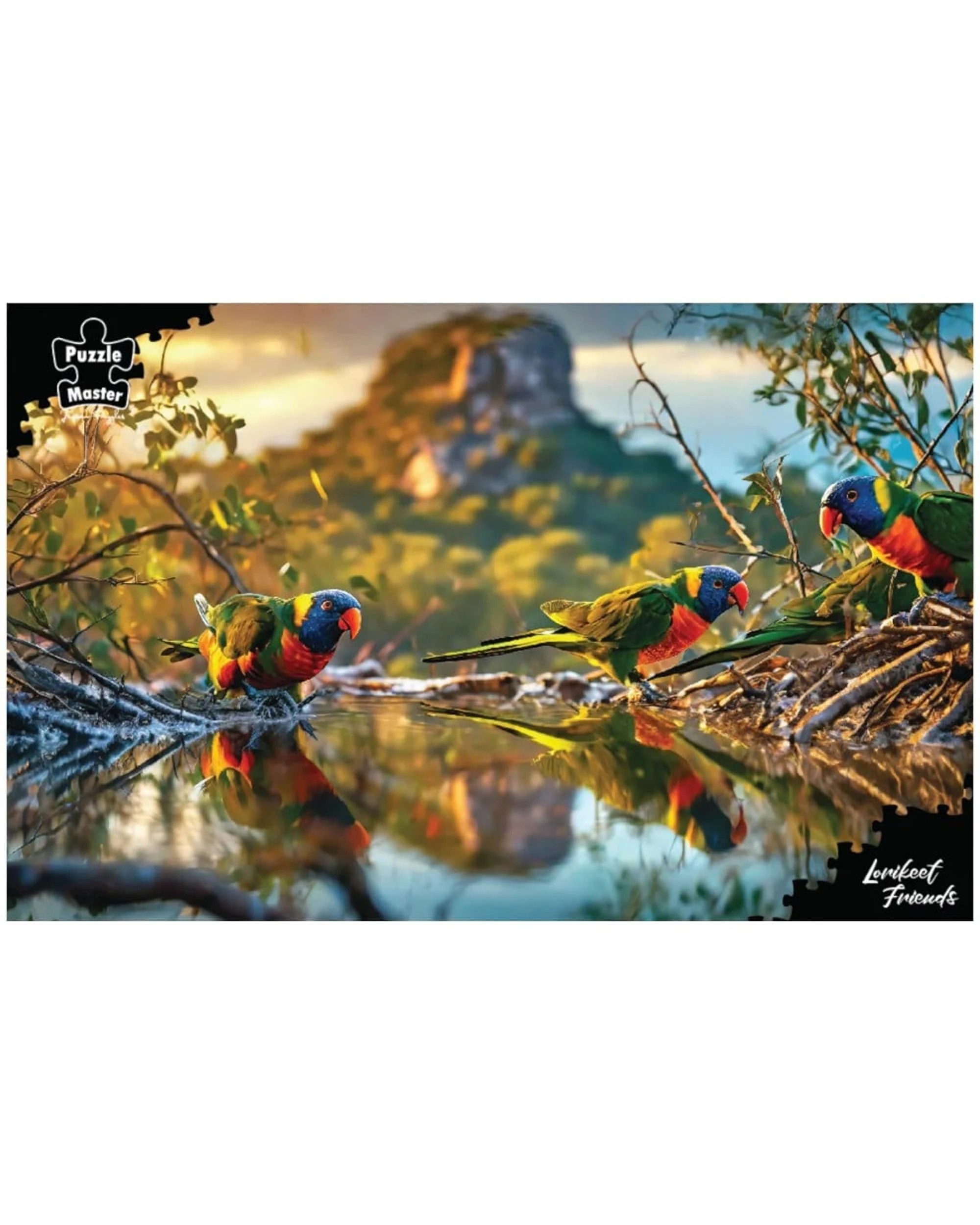 2 Puzzle Master Lorikeet Friends 2.0 1000 Piece Jigsaw Puzzle, 2 of 2