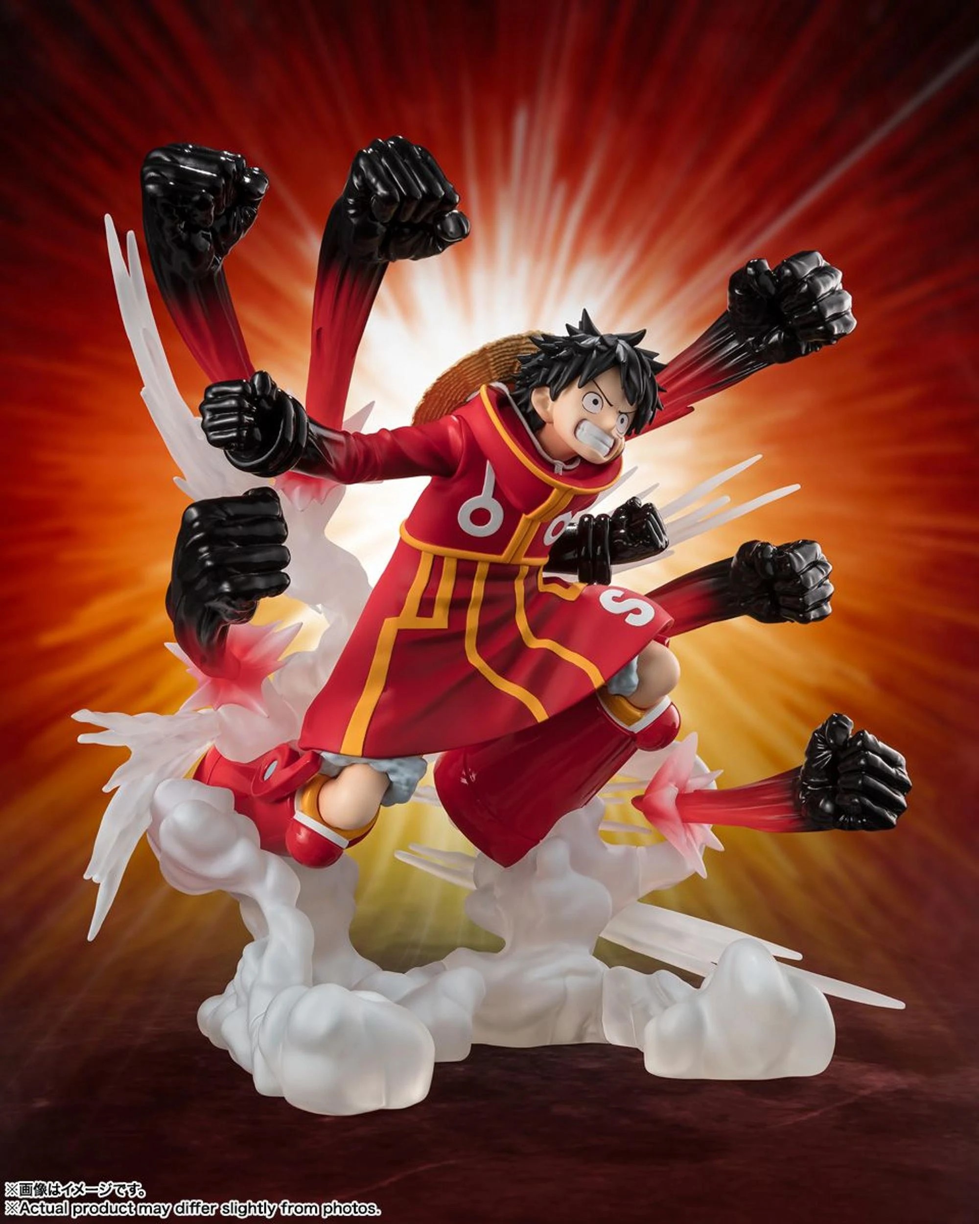 3 Tamashii Nations FiguartsZero Extra Battle One Piece Monkey D Luffy Gum Gum Hawk Gatling Figure, 3 of 6