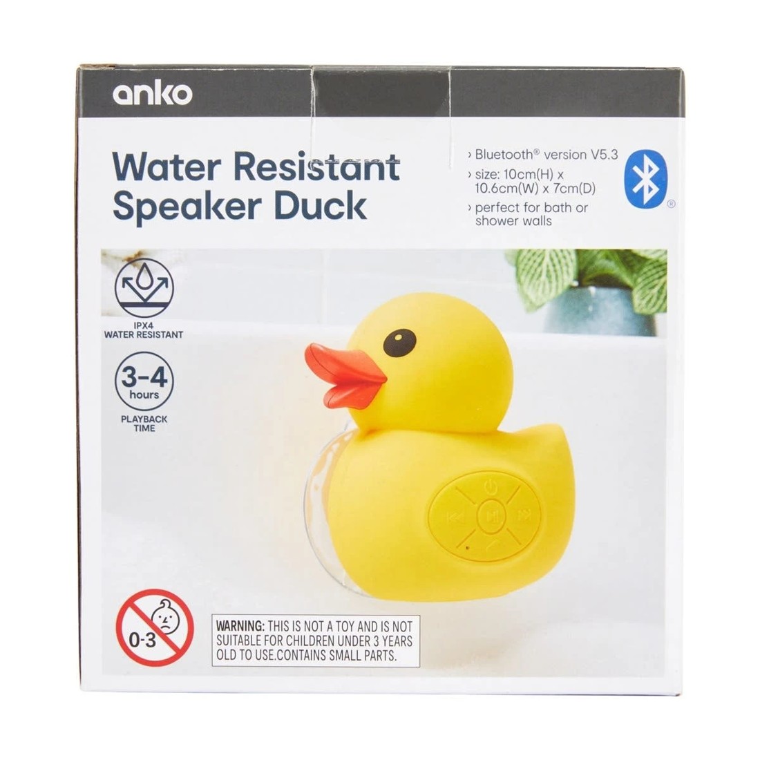 10 Splash Proof Speaker Duck - Yellow, 10 of 10