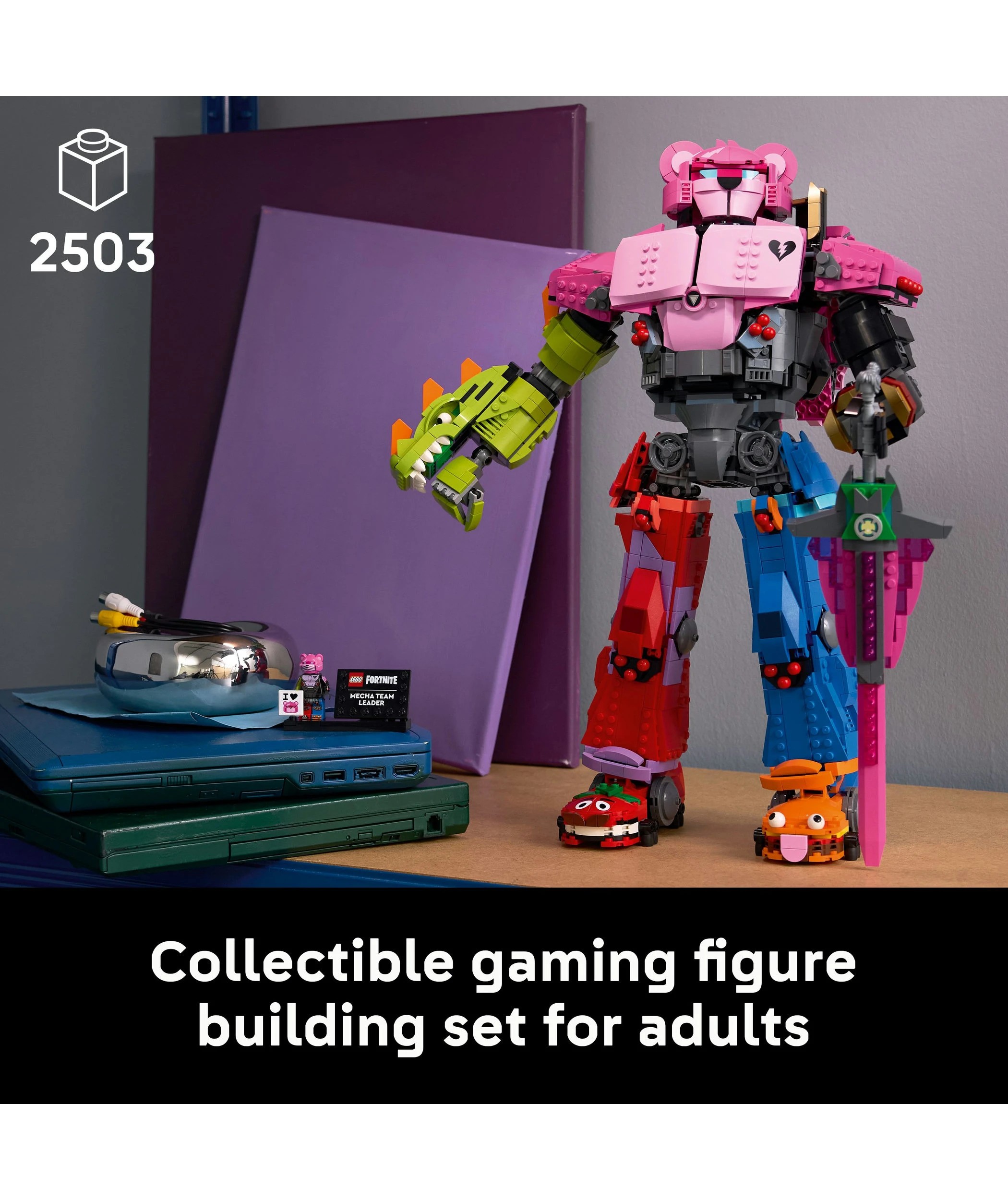 3 LEGO Fortnite Mecha Team Leader 77078, 3 of 10
