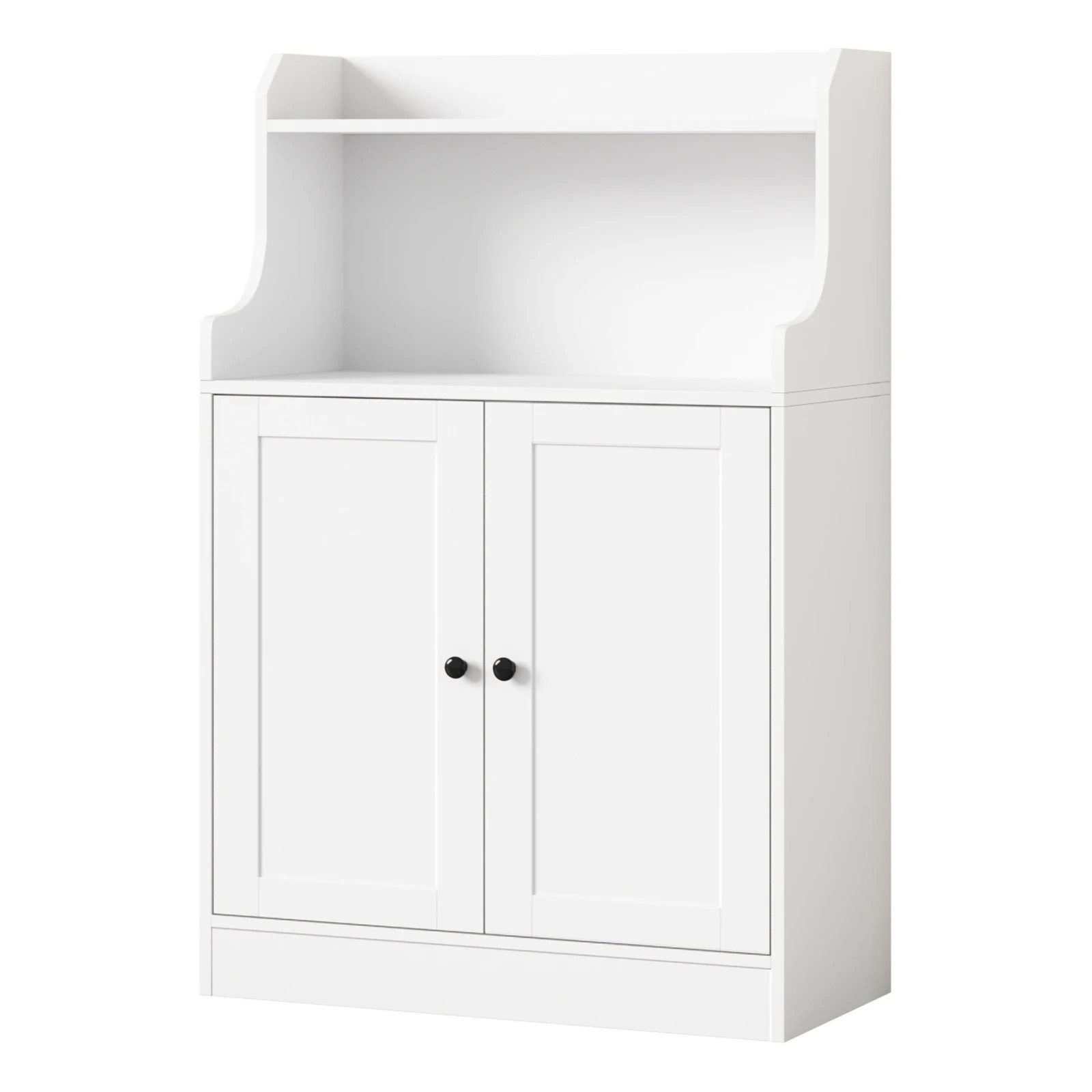 1 Oikiture Buffet Sideboard 2 Doors Hallway Table
 - White, 1 of 10