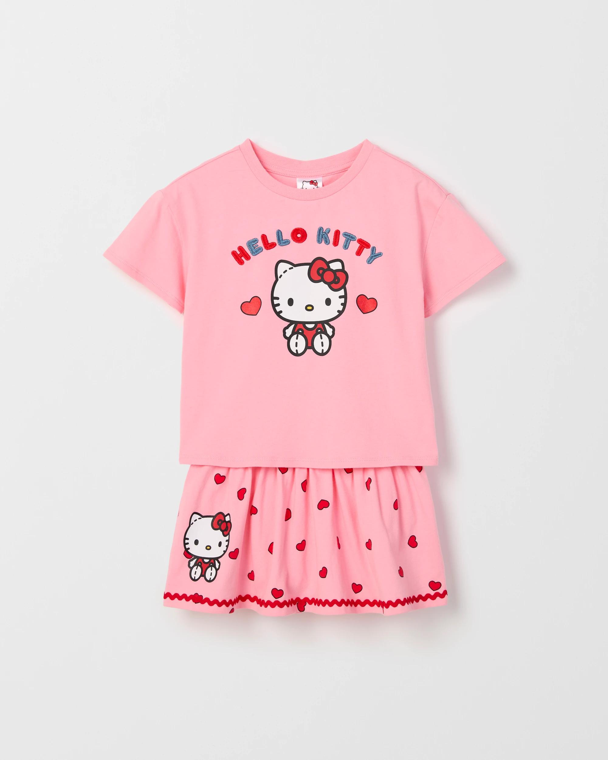 5 Hello Kitty Australian Cotton T-Shirt and Skort Set HELLO KITTY PINK, 5 of 7
