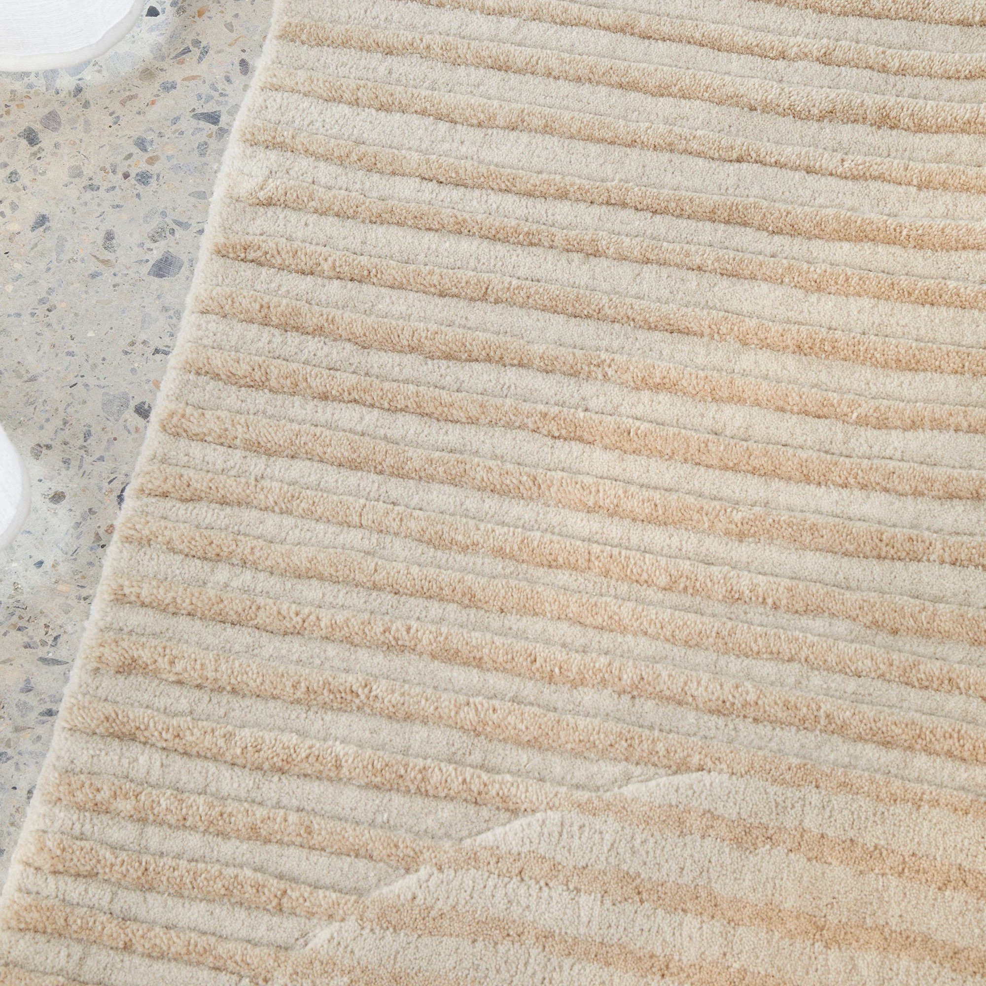 3 Common Ground Rugs Lumina Archie 225x155cm - Medium Wool Rug - Beige, 3 of 6