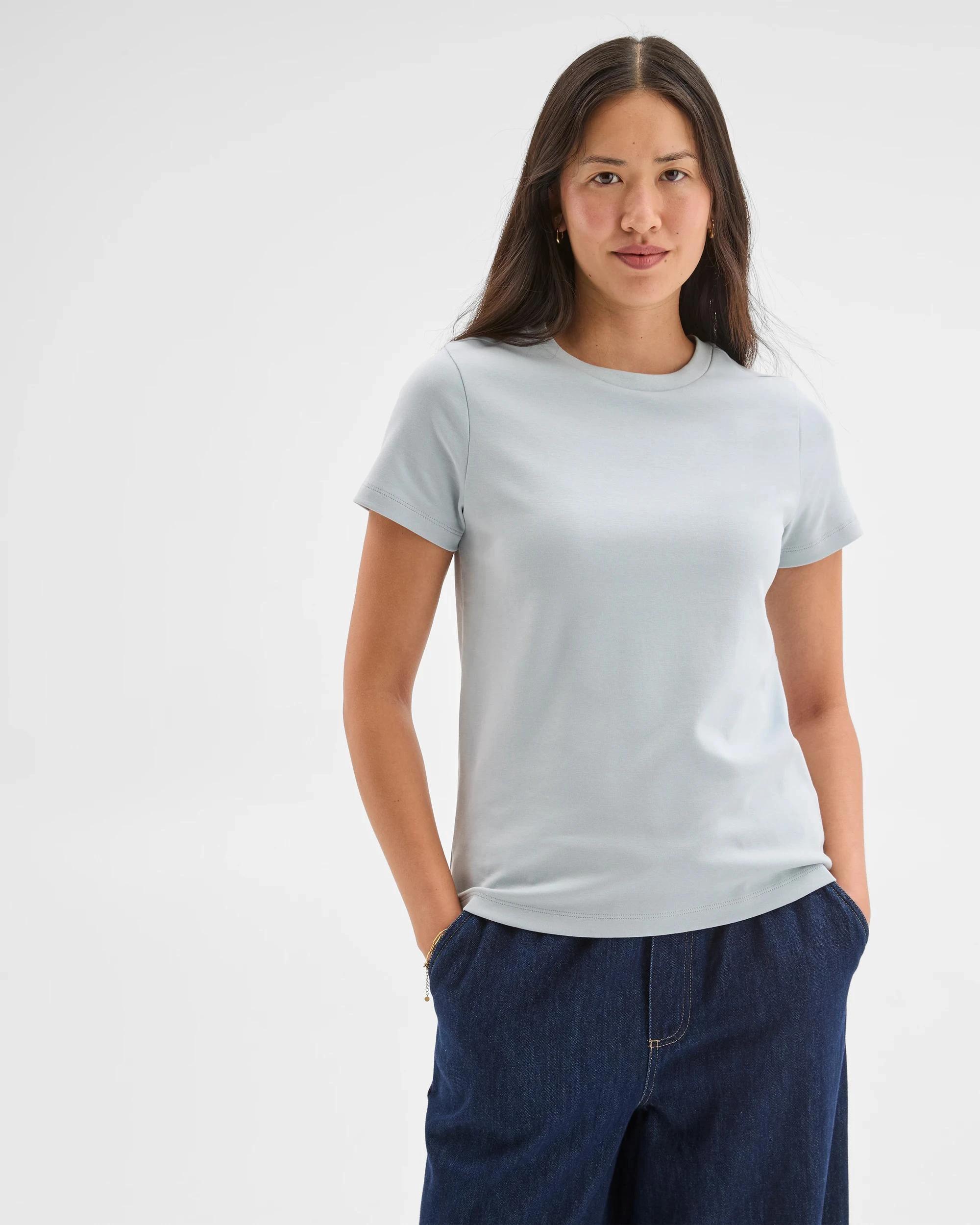 2 Target Australian Cotton Interlock Neat T-Shirt BABY BLUE, 2 of 5