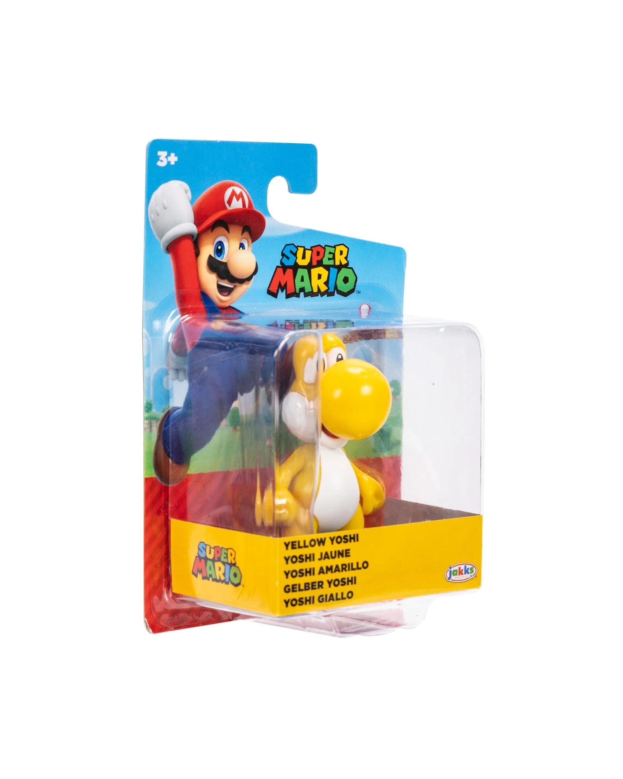3 Super Mario 2.5 inch Yellow Yoshi Figure, 3 of 8