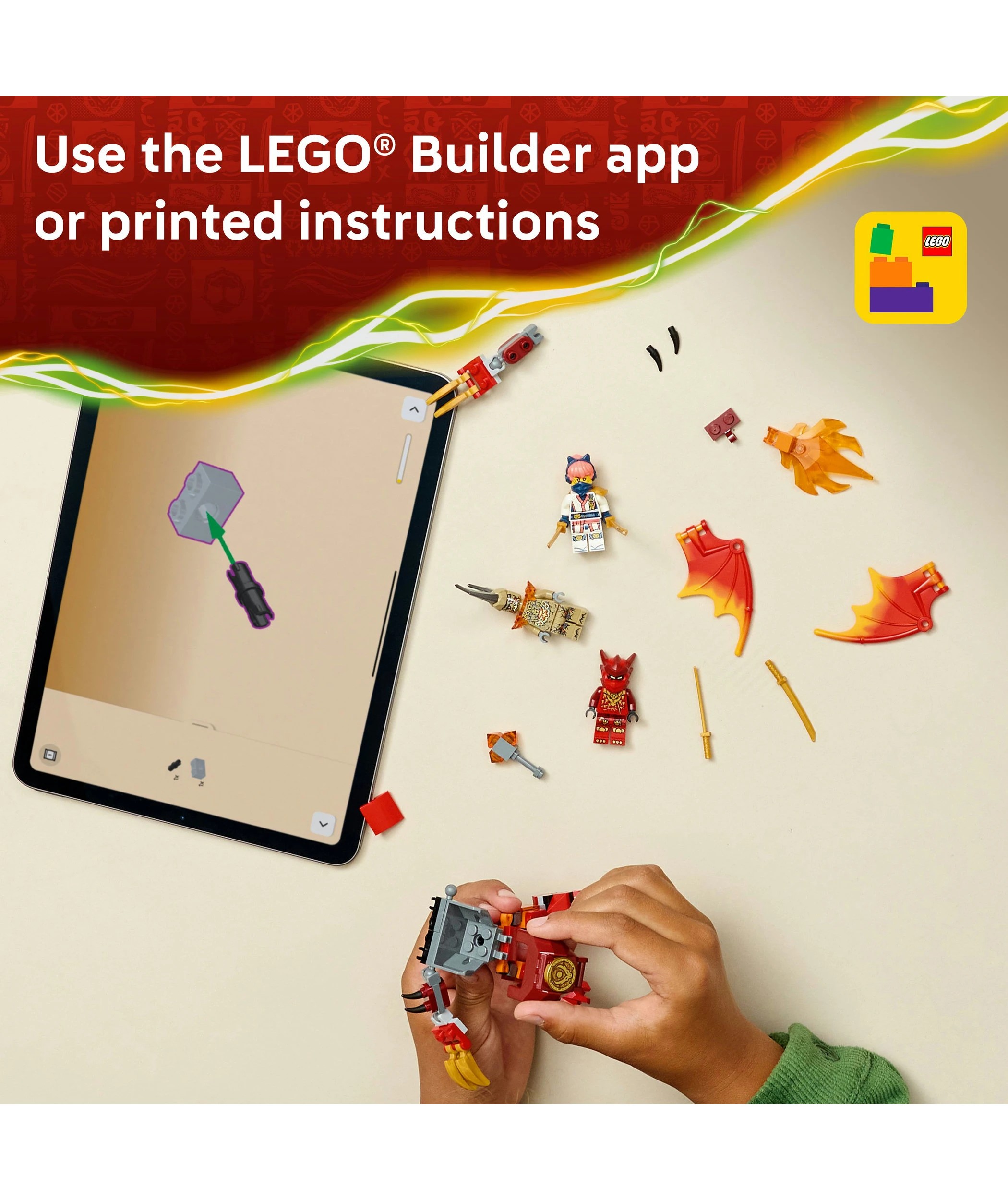 7 LEGO NINJAGO Kai's Dragon Mech Battle Pack 71851, 7 of 10