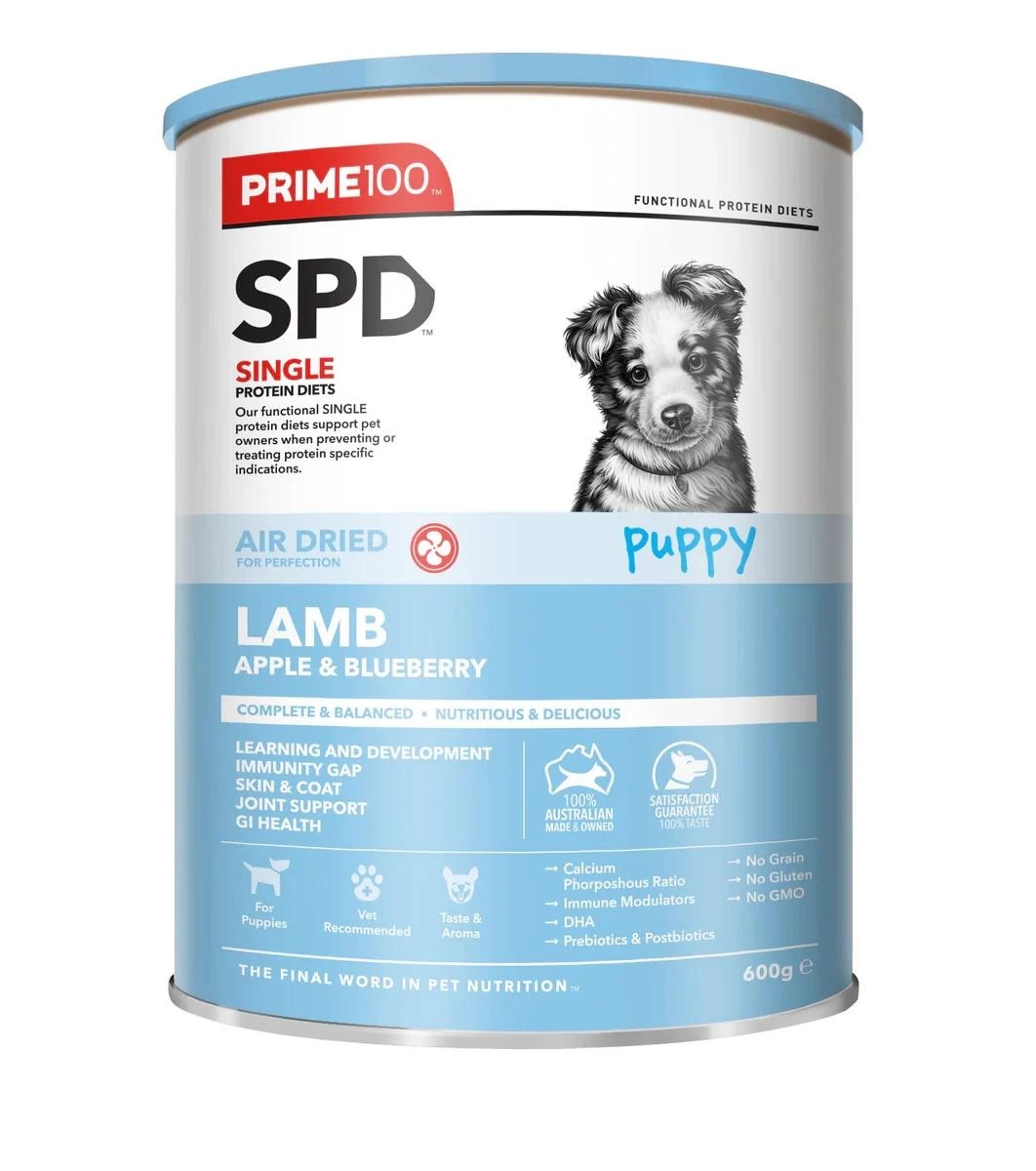 1 Prime Spd Air Dried Puppy Lamb Apple & Blueberry 600g, 1 of 2