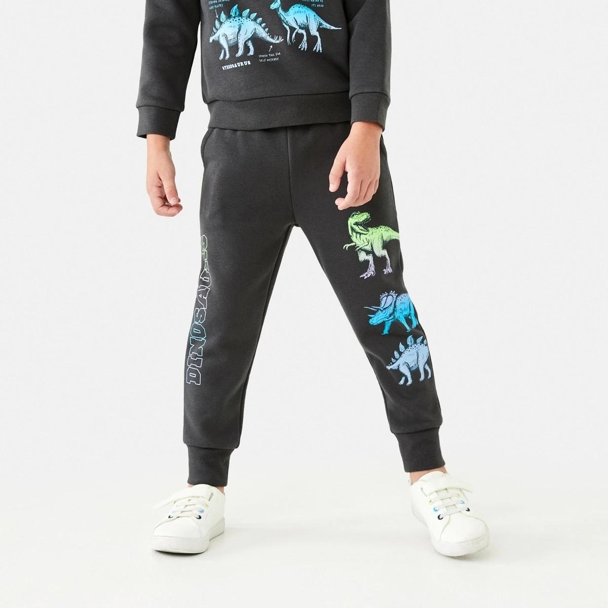 1 Print Trackpants Gry Dino, 1 of 10