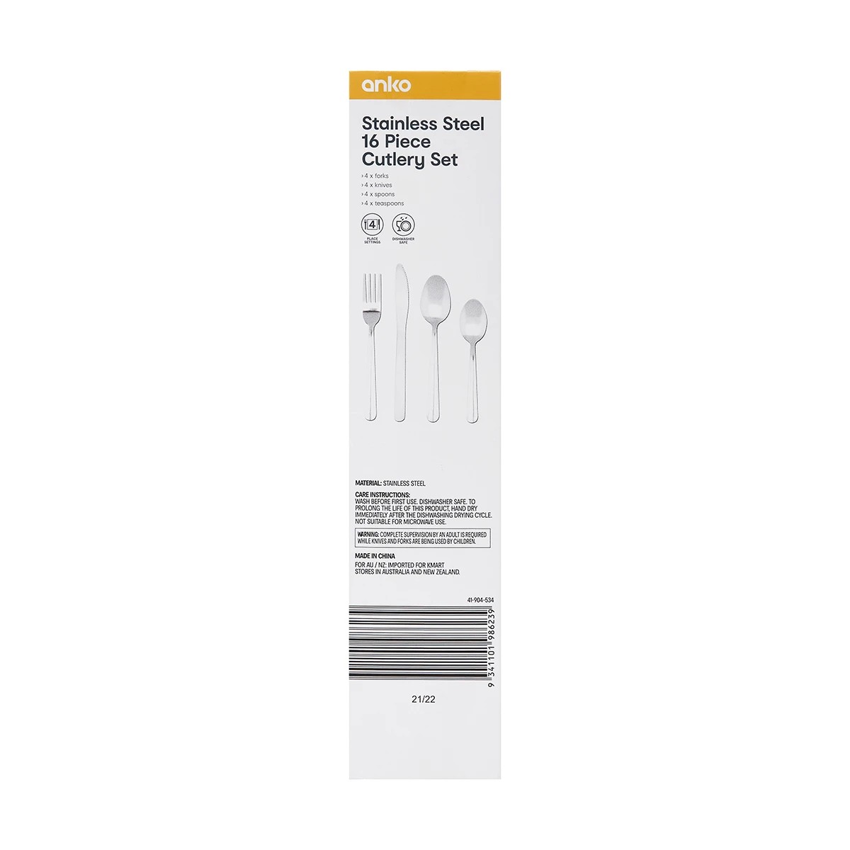 6 16 Piece Stainless Steel Cutlery Set, 6 of 6