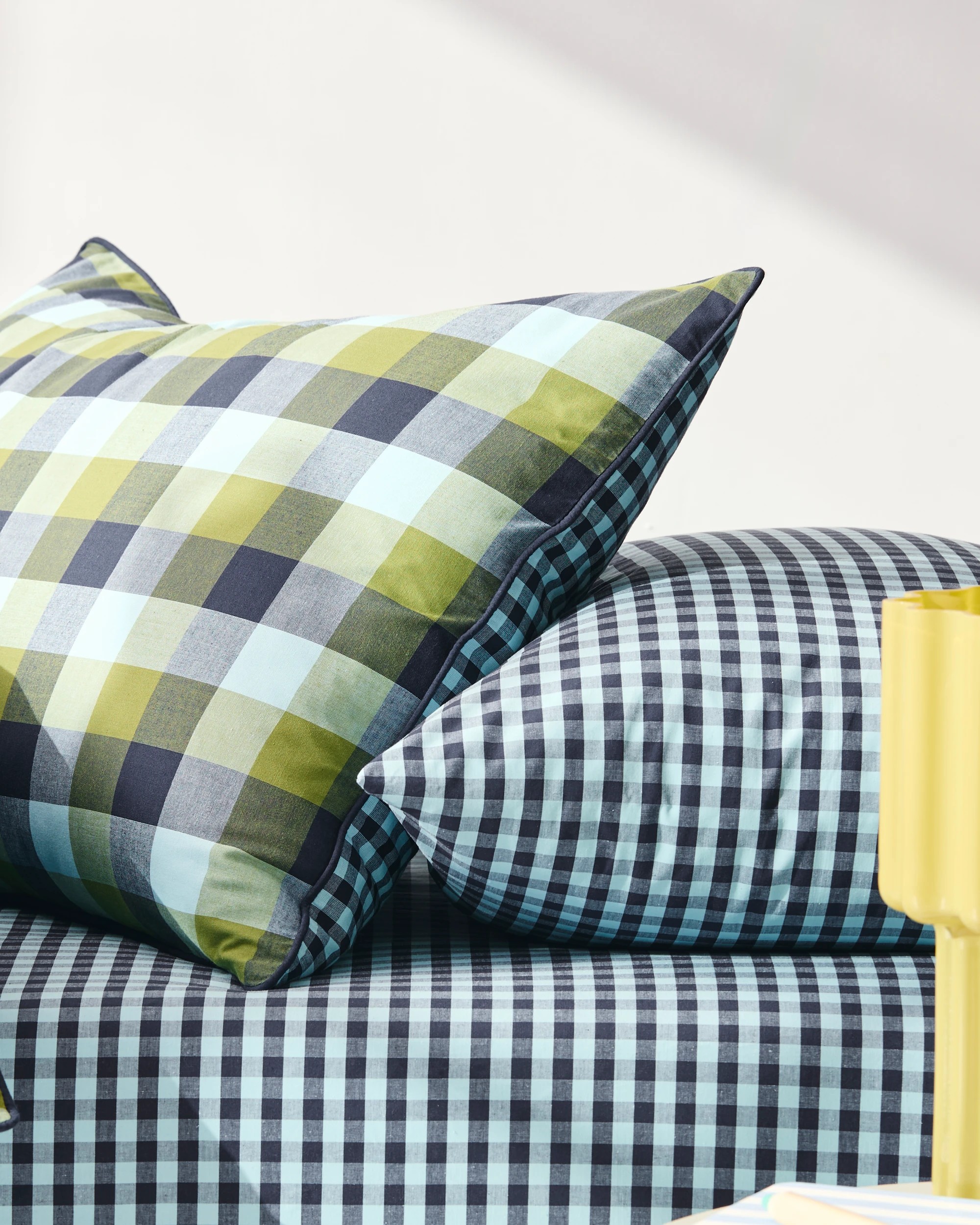 9 Target Grayson Gingham Cotton Ruffle Quilt Cover Set - Double Bed - Blue, 9 of 10