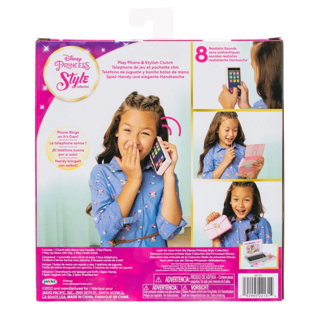 7 Disney Princess Style Collection Play Phone and Stylish Clutch, 7 of 7