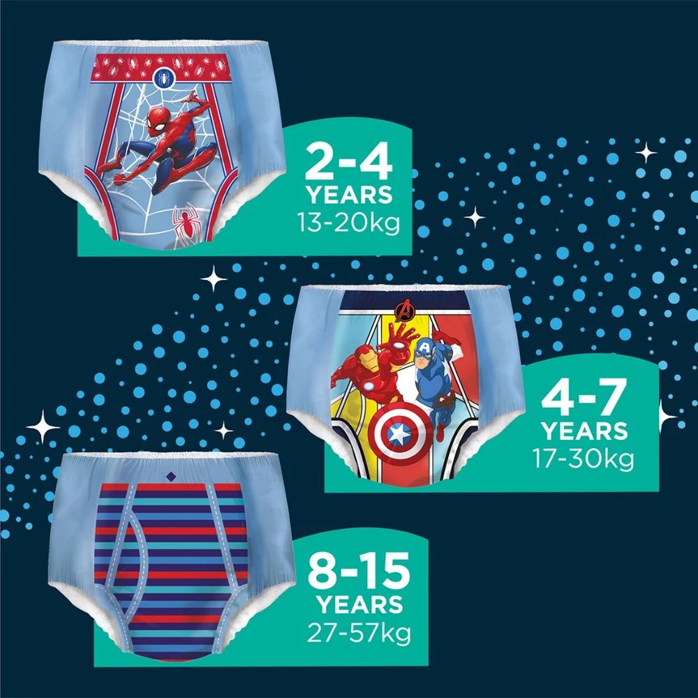 9 Huggies DryNites Pyjama Pants Size 4 Boy 9 Pack, 9 of 10