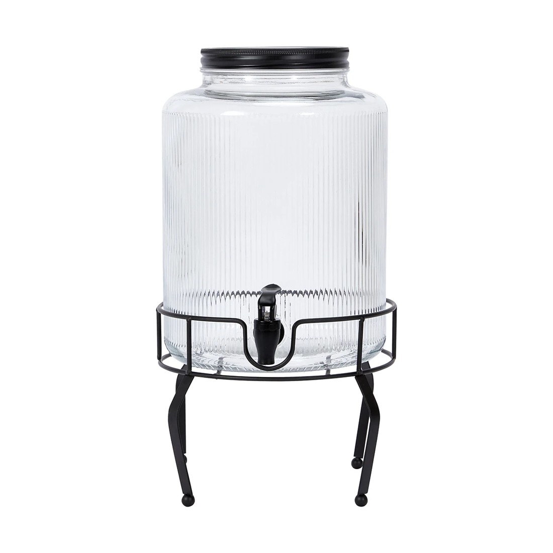 1 Embossed Line Drink Dispenser with Stand, 1 of 5