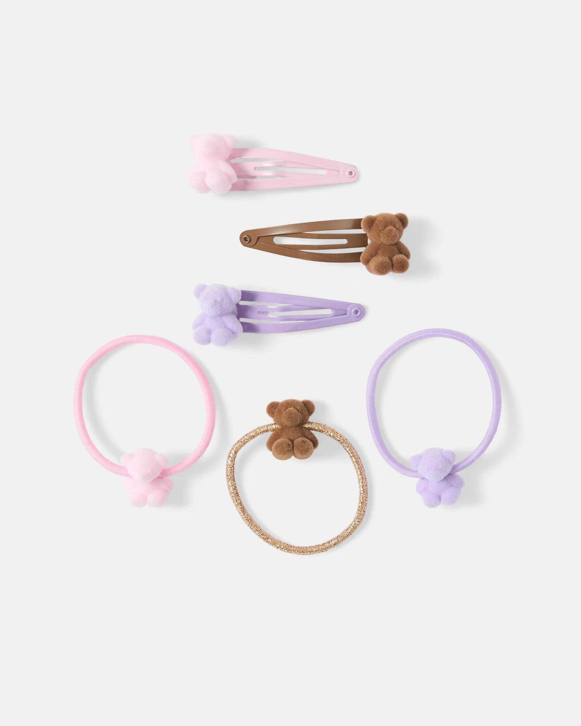 1 Bears Hair Set - Brown, Pink and Purple, 1 of 3