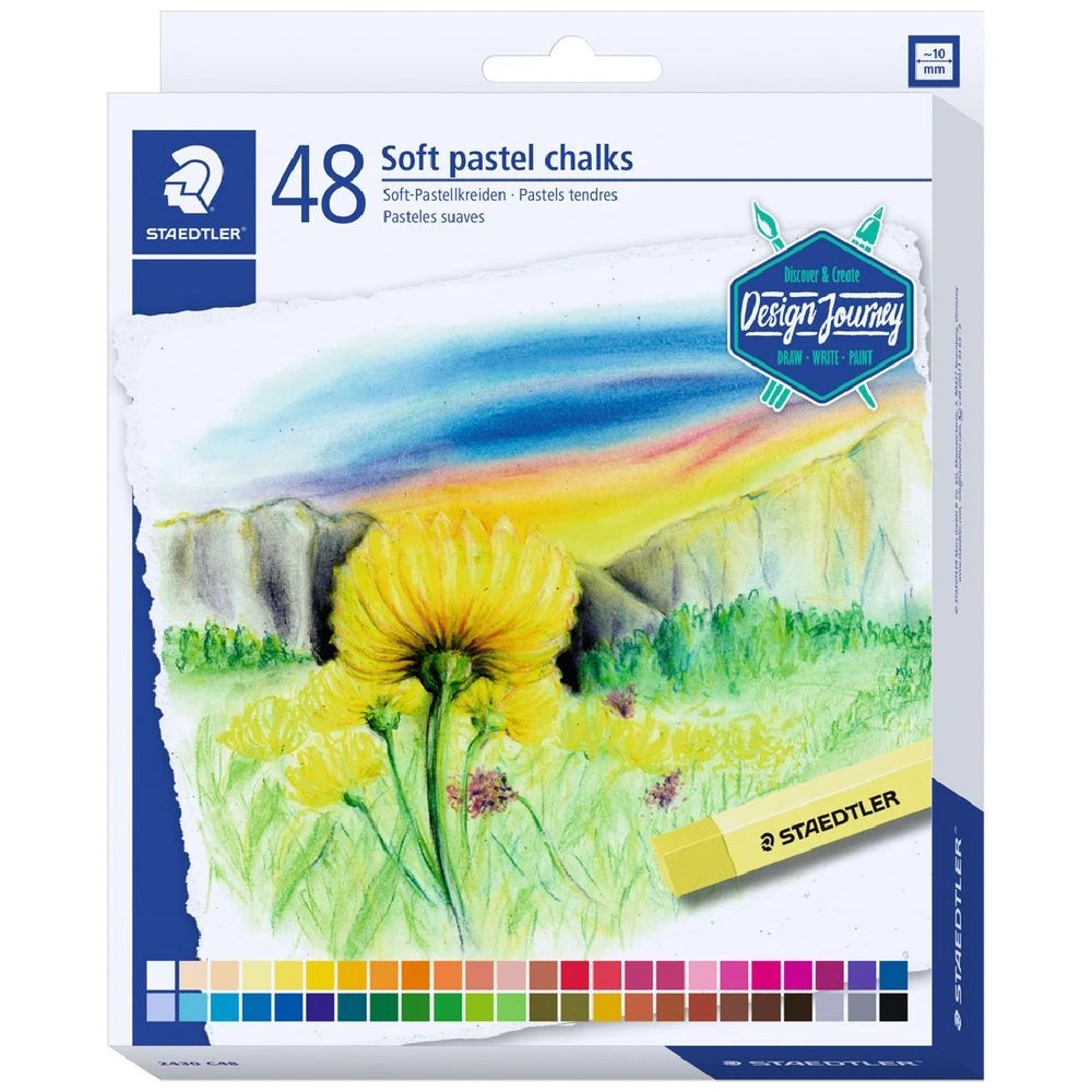 1 Staedtler Design Journey Soft Pastel Chalks 48 Pack, 1 of 1