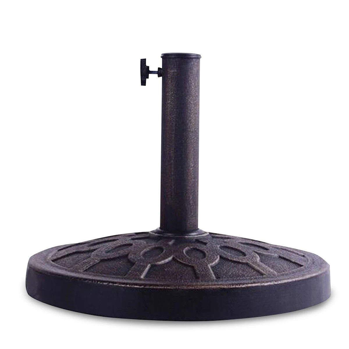 1 Costway Outdoor Umbrella Stand Base Round Parasol Cantilever Base, 1 of 3