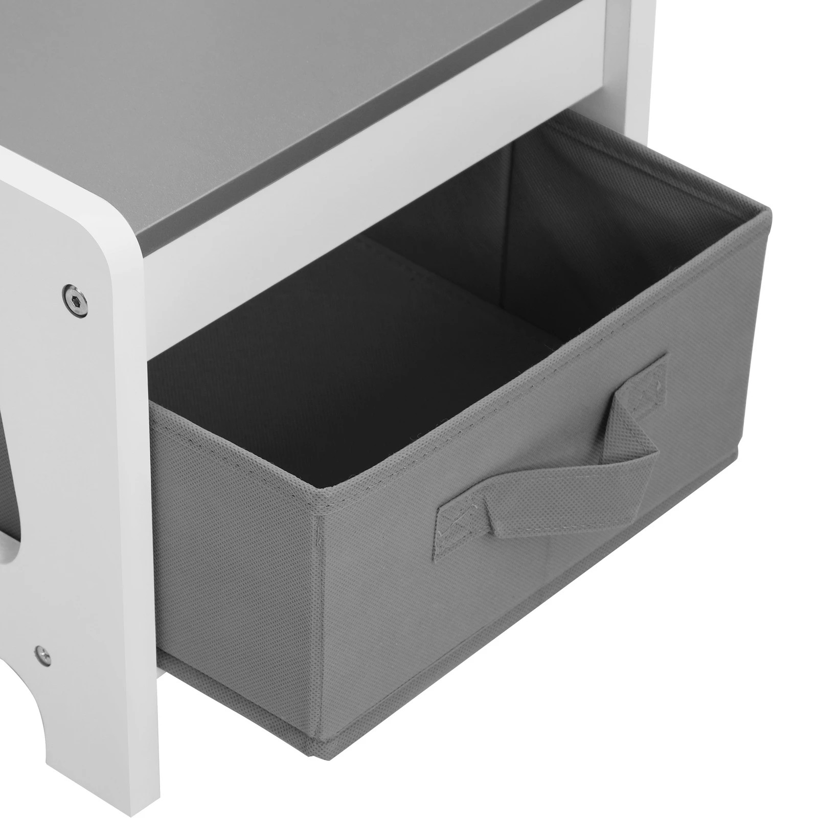 7 Oikiture Kids Table And Chairs Set Activity Play Study Desk W/ Toys Storage Box
 - Grey, 7 of 9