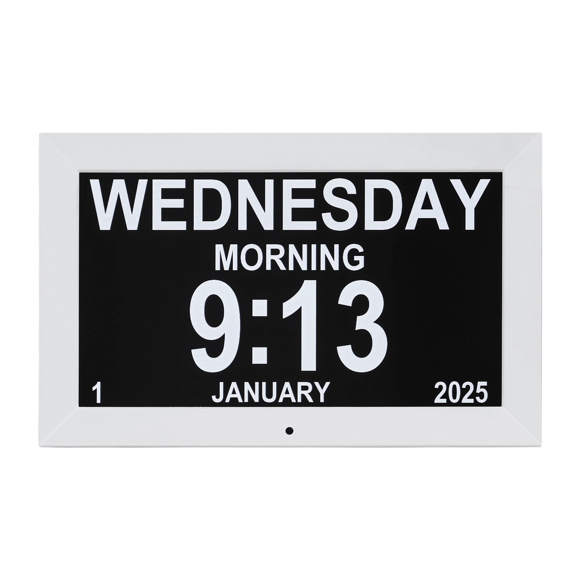 3 Artiss 10" Digital Day Clock Alarm Calendar Dementia Date Week Desk Clocks - White, 3 of 9