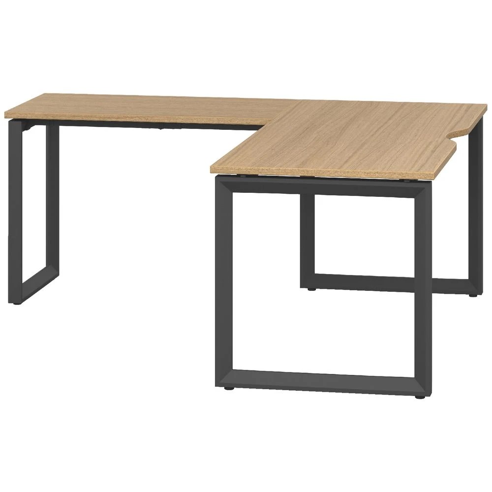 3 Stilford S2 Pro V1 Workstation 1800 x 750mm Oak/Black Desks, Tables and Workstations, 3 of 3
