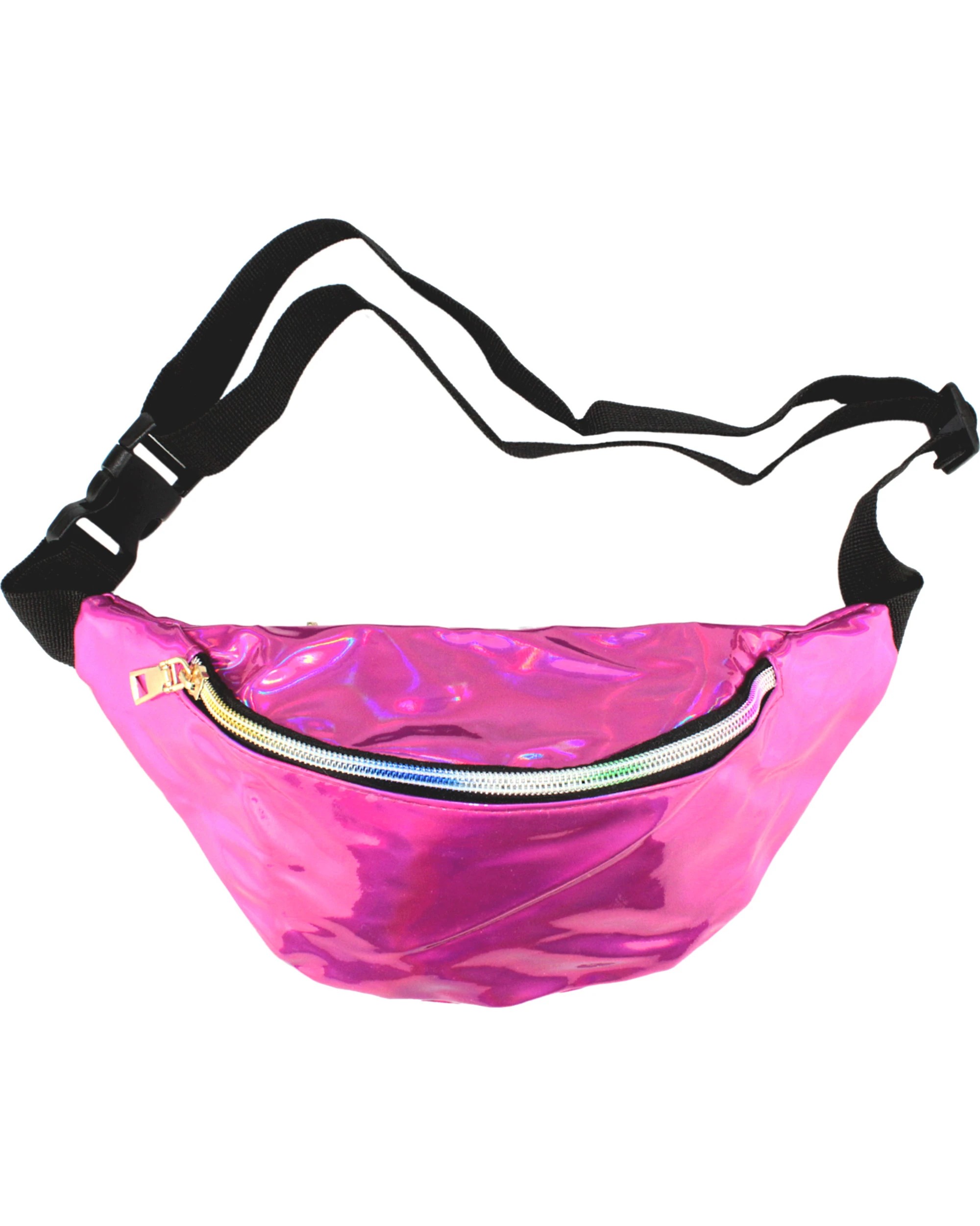 1 Partyrama Iridescent Hot Pink Bum Bag - Hot Pink, 1 of 1