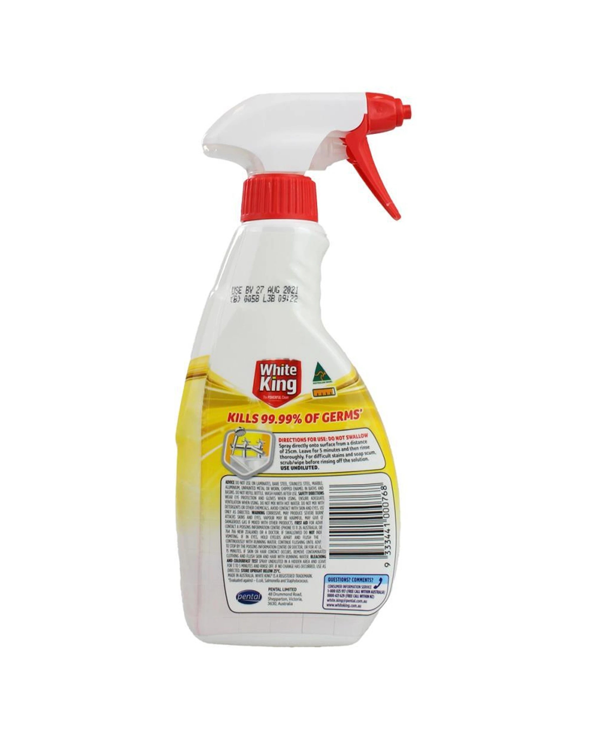 3 White King 6PK All Purpose Bleach Spray Cleaner 500ml Lemon - Multi, 3 of 3