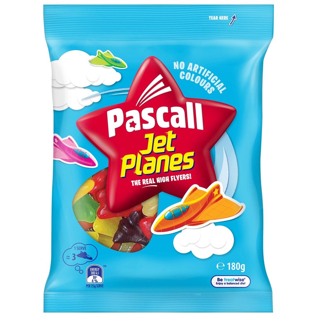 1 Pascall Jet Planes Lollies 180g, 1 of 2