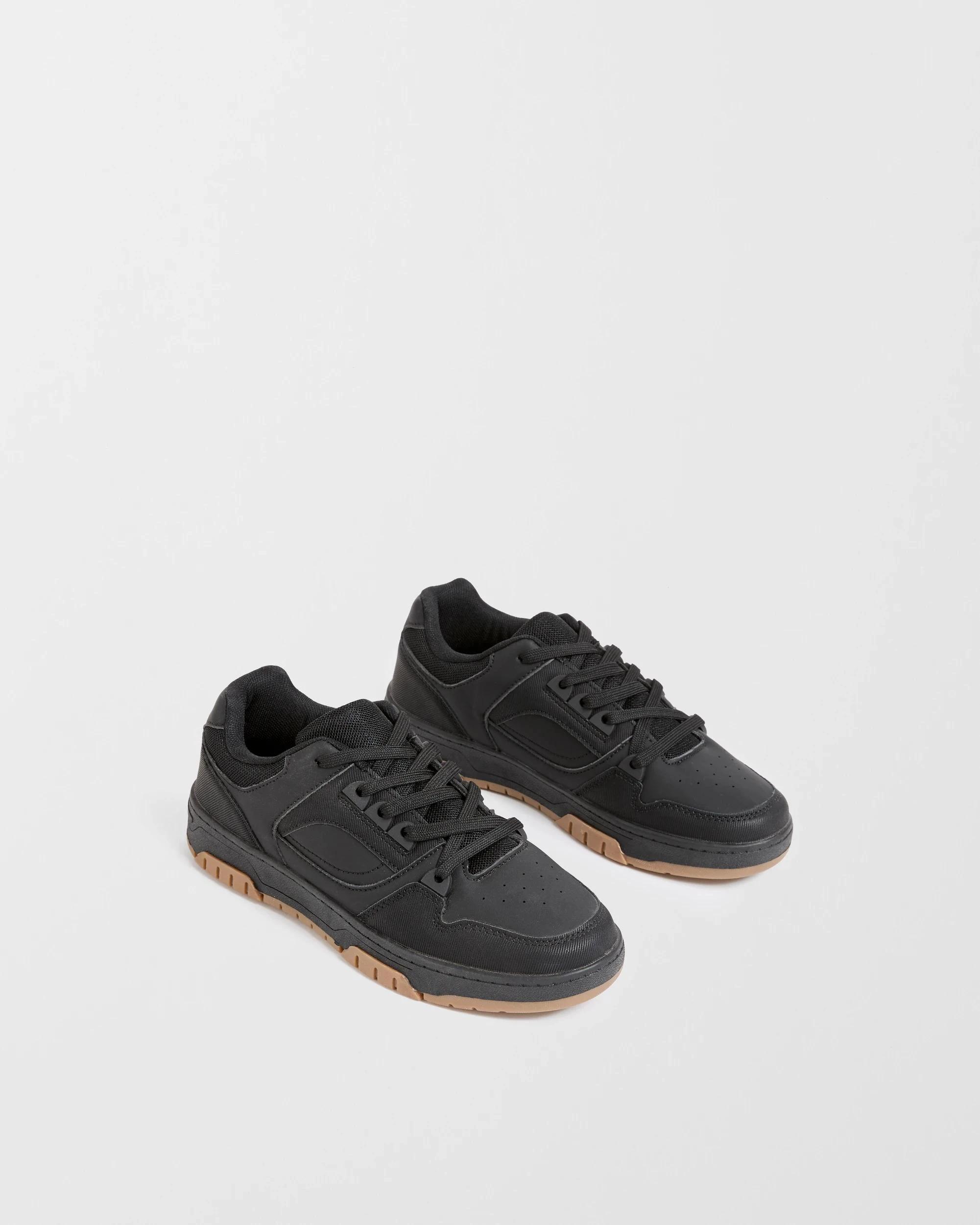 2 Target Youth Boys Senior Skate Lace Up Sneaker BLACK, 2 of 3