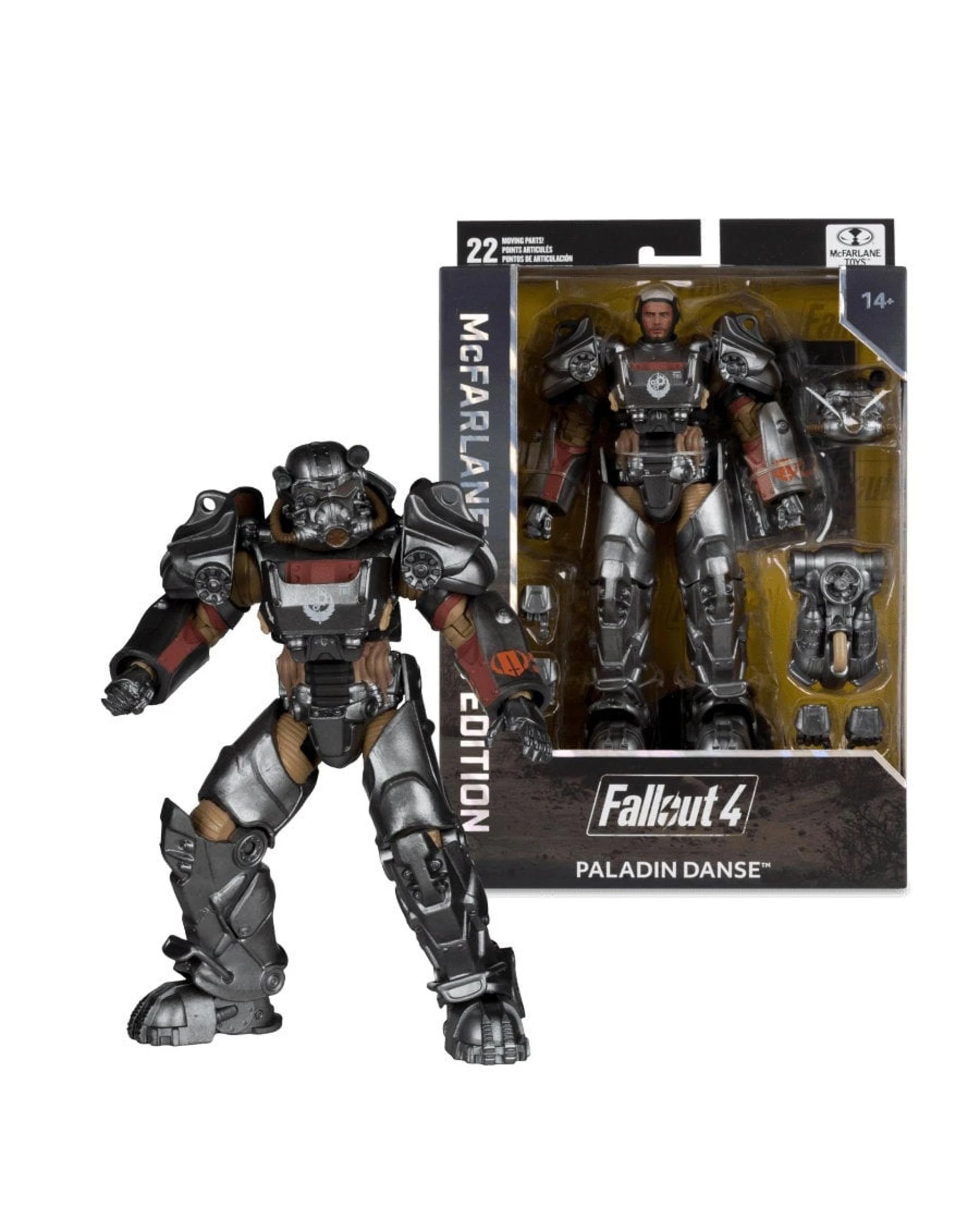 1 McFarlane Fallout 4 Paladin Danse Gaming Edition 7 inch Figure, 1 of 9