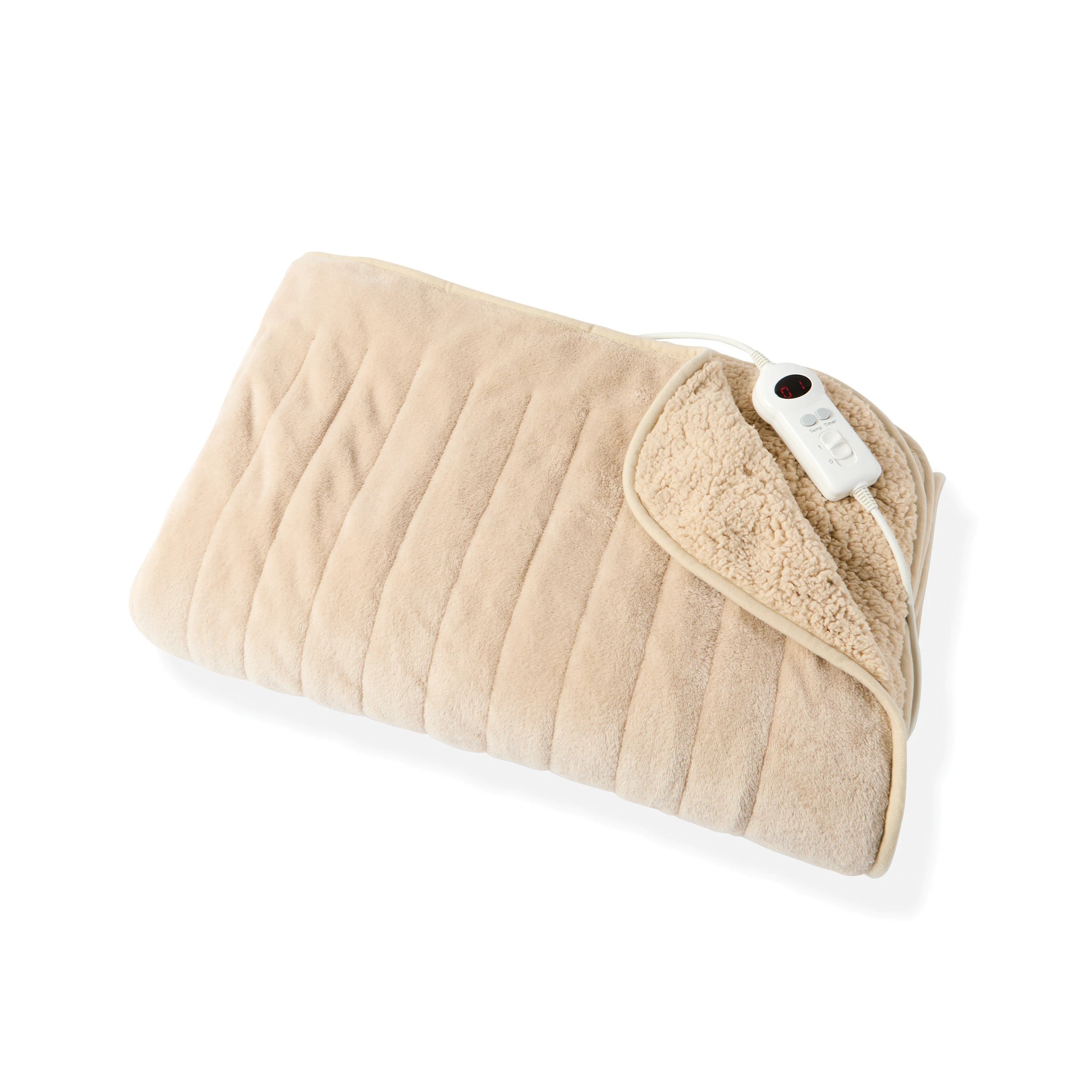 2 Heated Throw Sherpa - Natural, 2 of 6