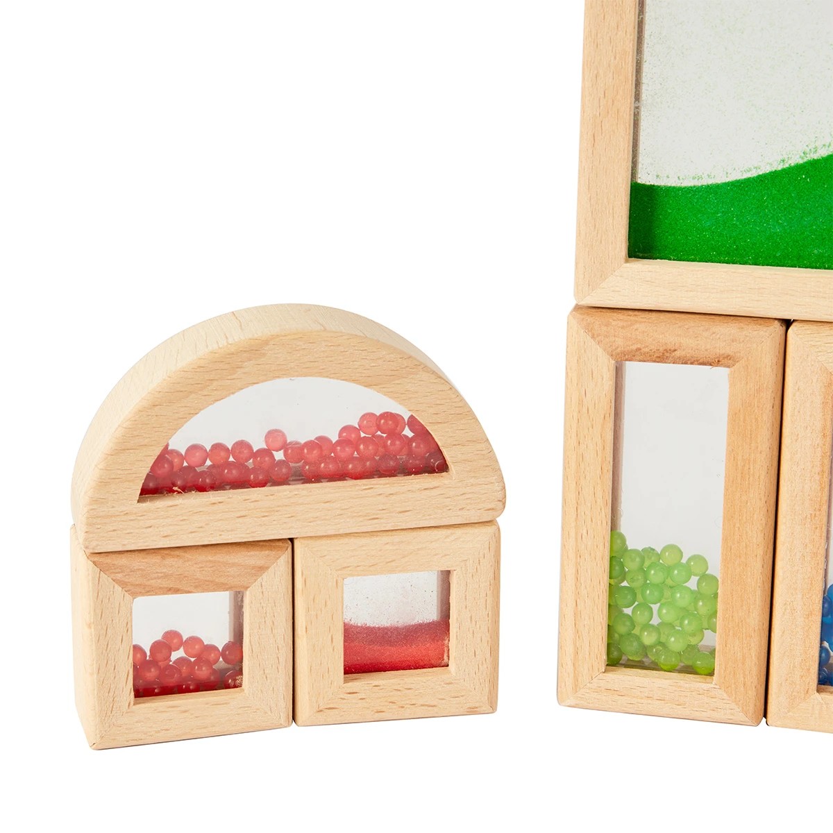 6 15 Piece Sensory Sand and Bead Colour Blocks Set, 6 of 10