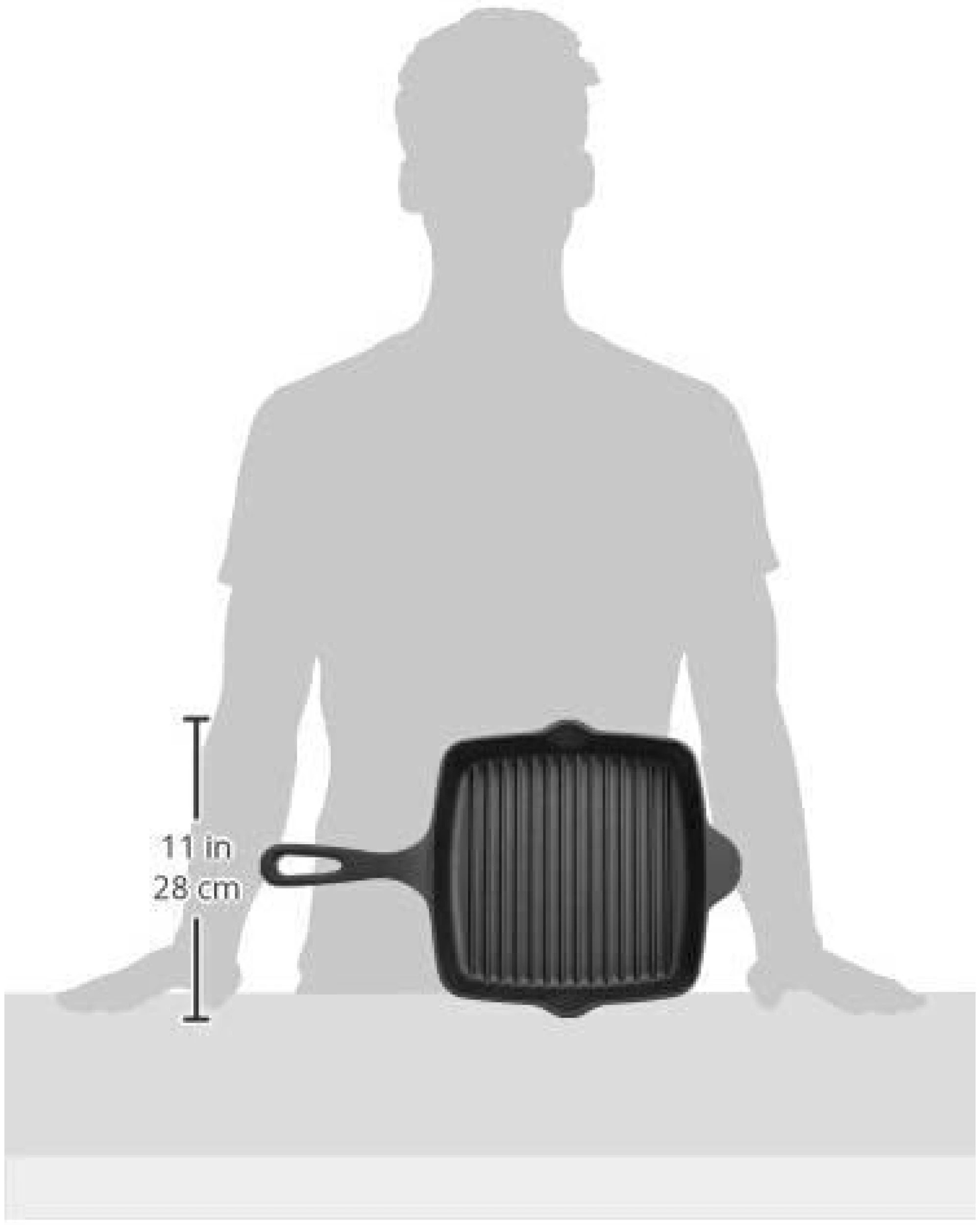 7 BR Home Heavy Duty Cast Iron Square Griddle Pan, 7 of 10